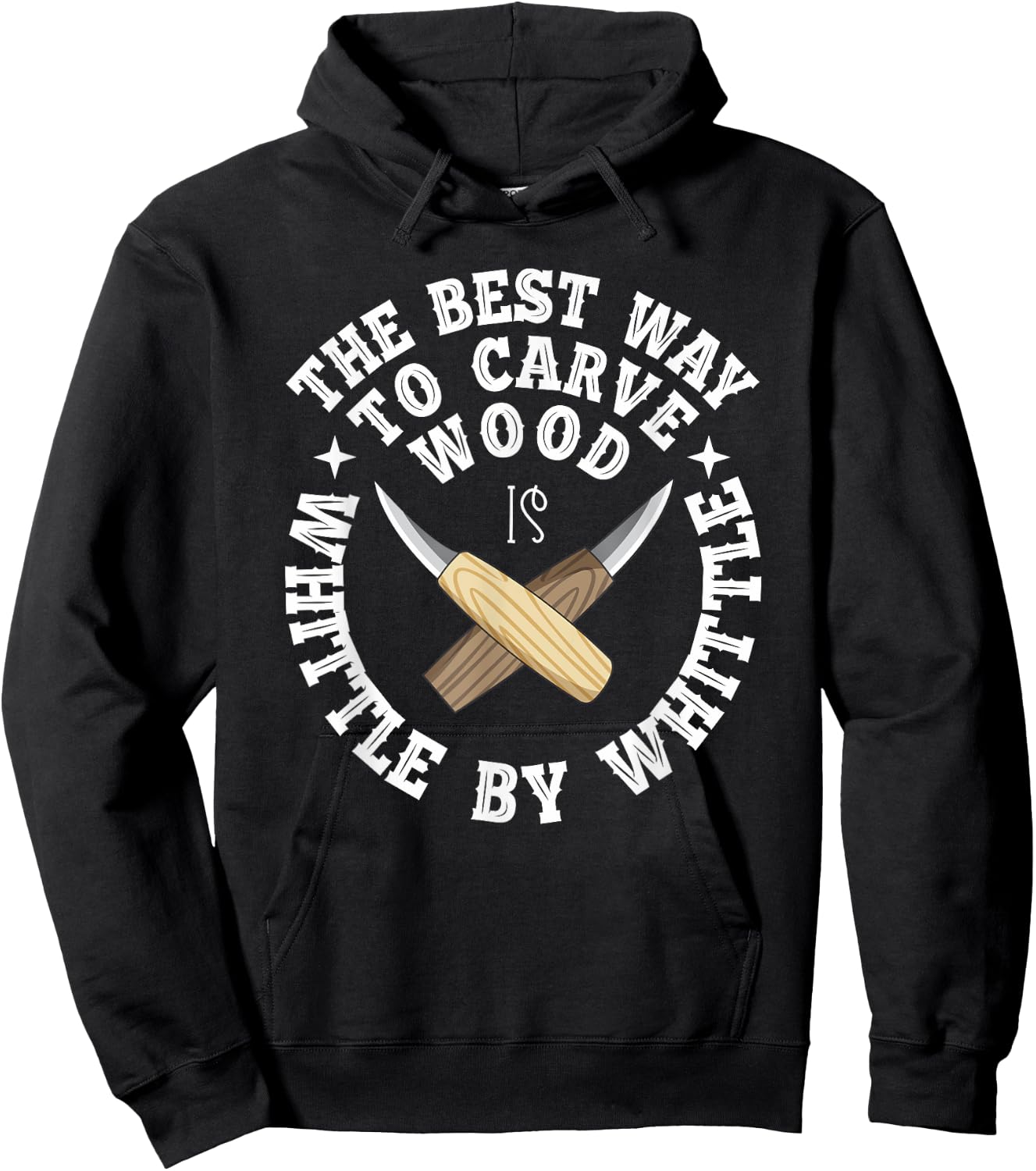 Funny Wood Carving Whittling Woodworking Tools Carpenter Hoodie - Hoodie | Black