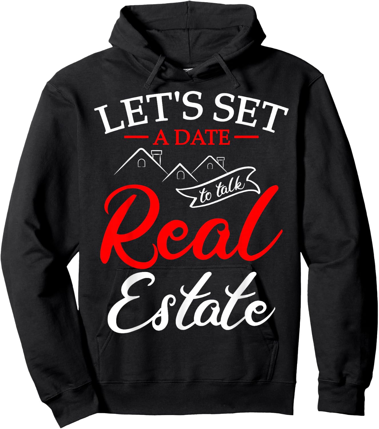 Real Estate Agent Coffee Lover Broker Property Hoodie - Hoodie | Black