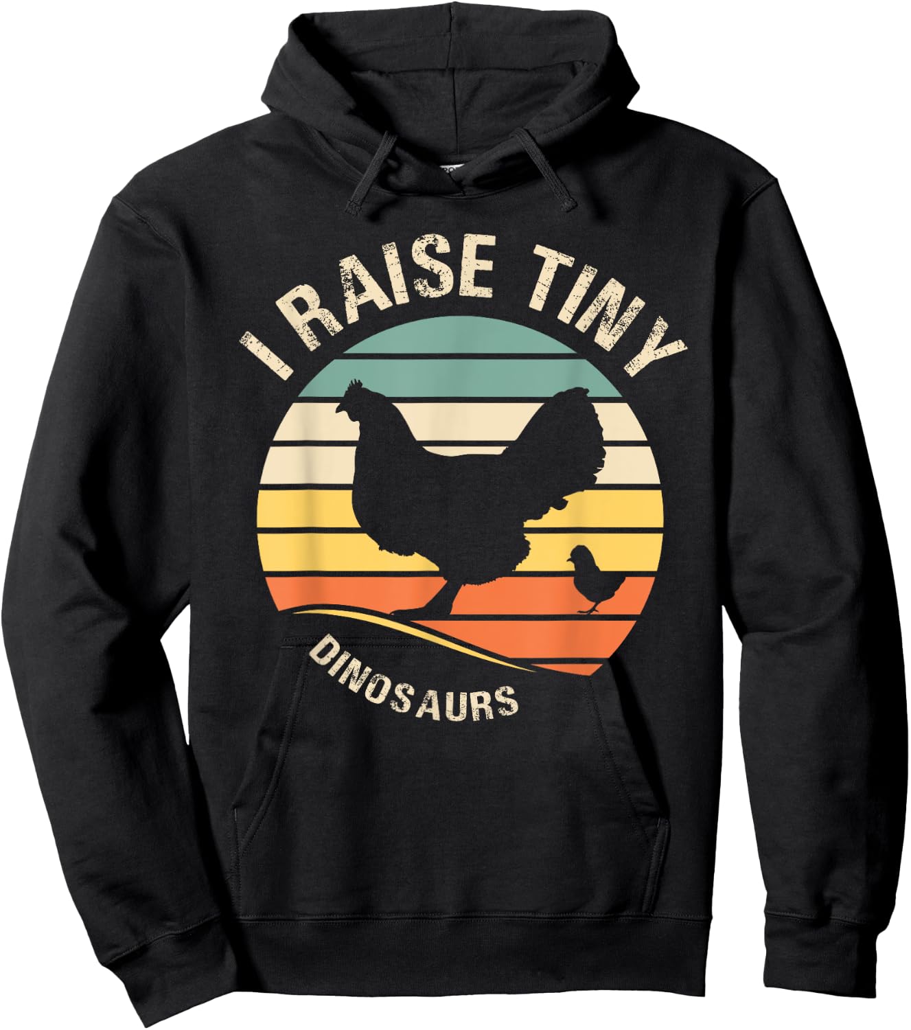 I-raise tiny dinosaurs-chicken funny Gift men Hoodie - Hoodie | Black