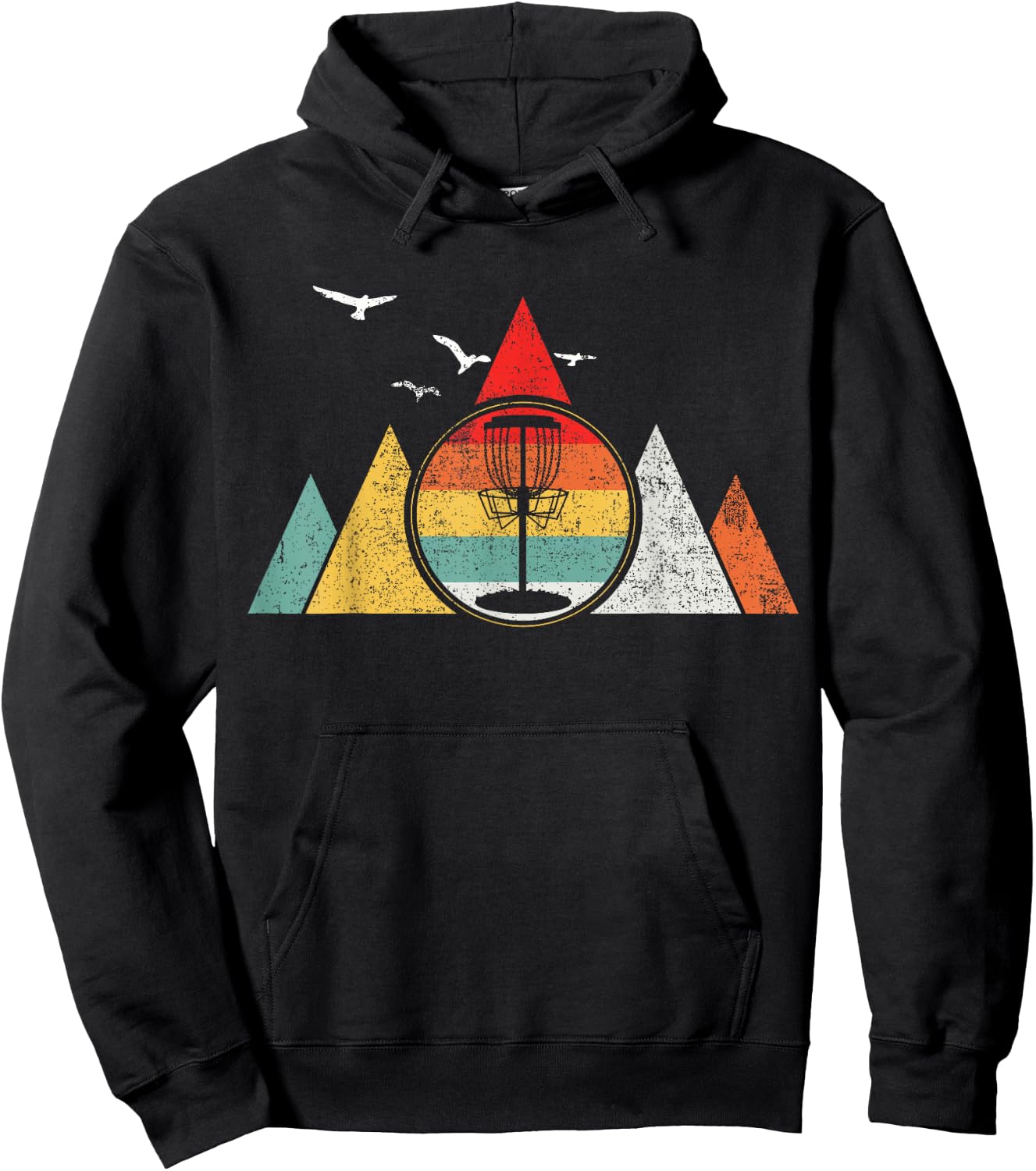 Discgolf Disc Golf Vintage Hoodie - Hoodie | Black