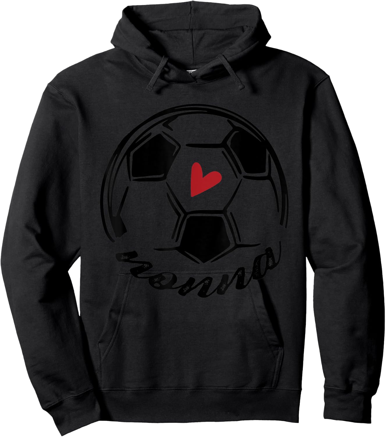 Soccer Nonna Funny Soccer Mothers Day Hoodie - Hoodie | Black