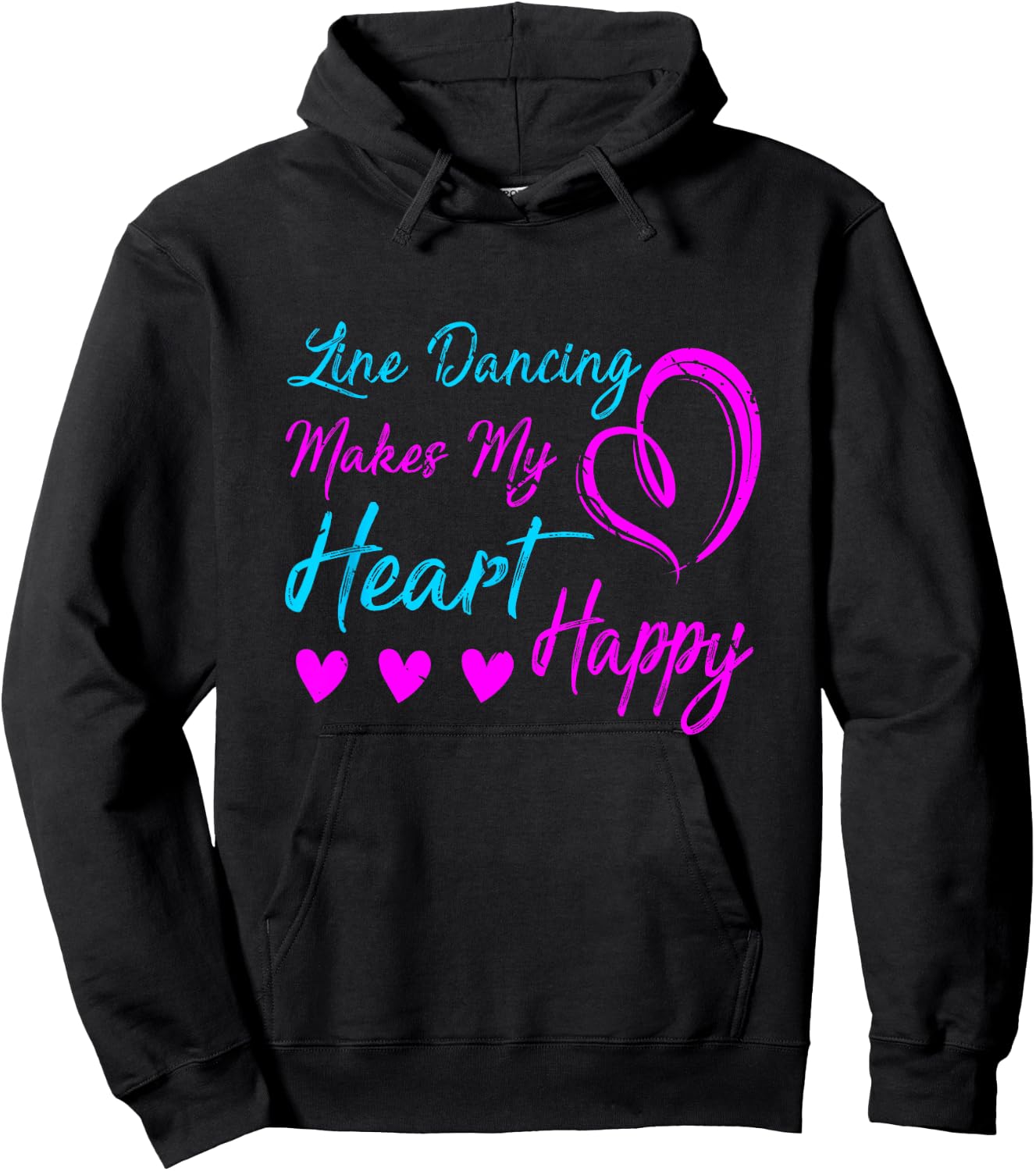 Rodeo Line Dancing Western Texas Gift Line Dance Hoodie - Hoodie | Black