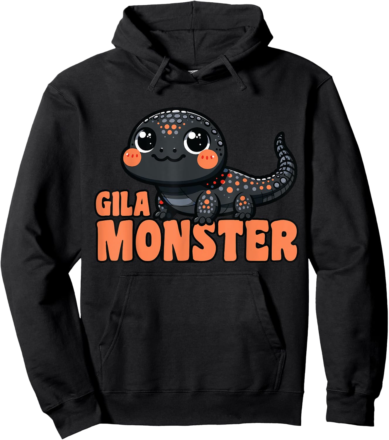 Gila Monster Lizard, Kawaii Gila Monster Hoodie - Hoodie | Black