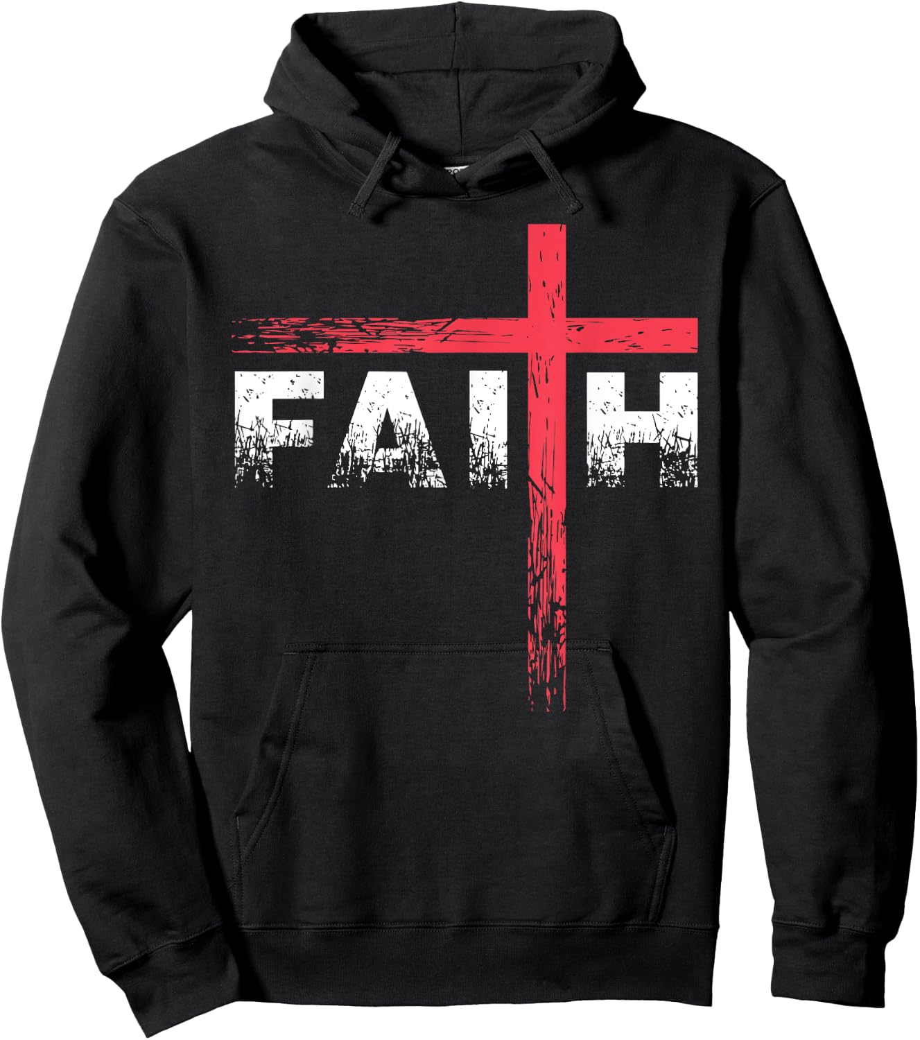 Christian Faith & Cross - Christian Faith & Cross Hoodie - Hoodie | Black
