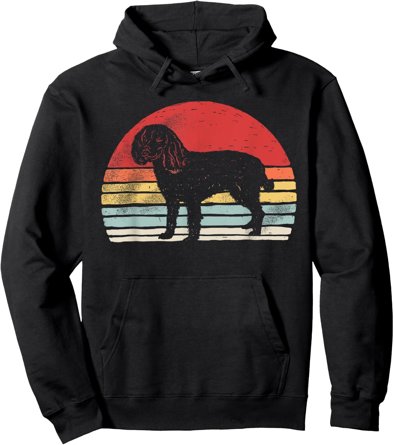 Vintage Retro Boykin Spaniel Dog Breed Hoodie - Hoodie | Black