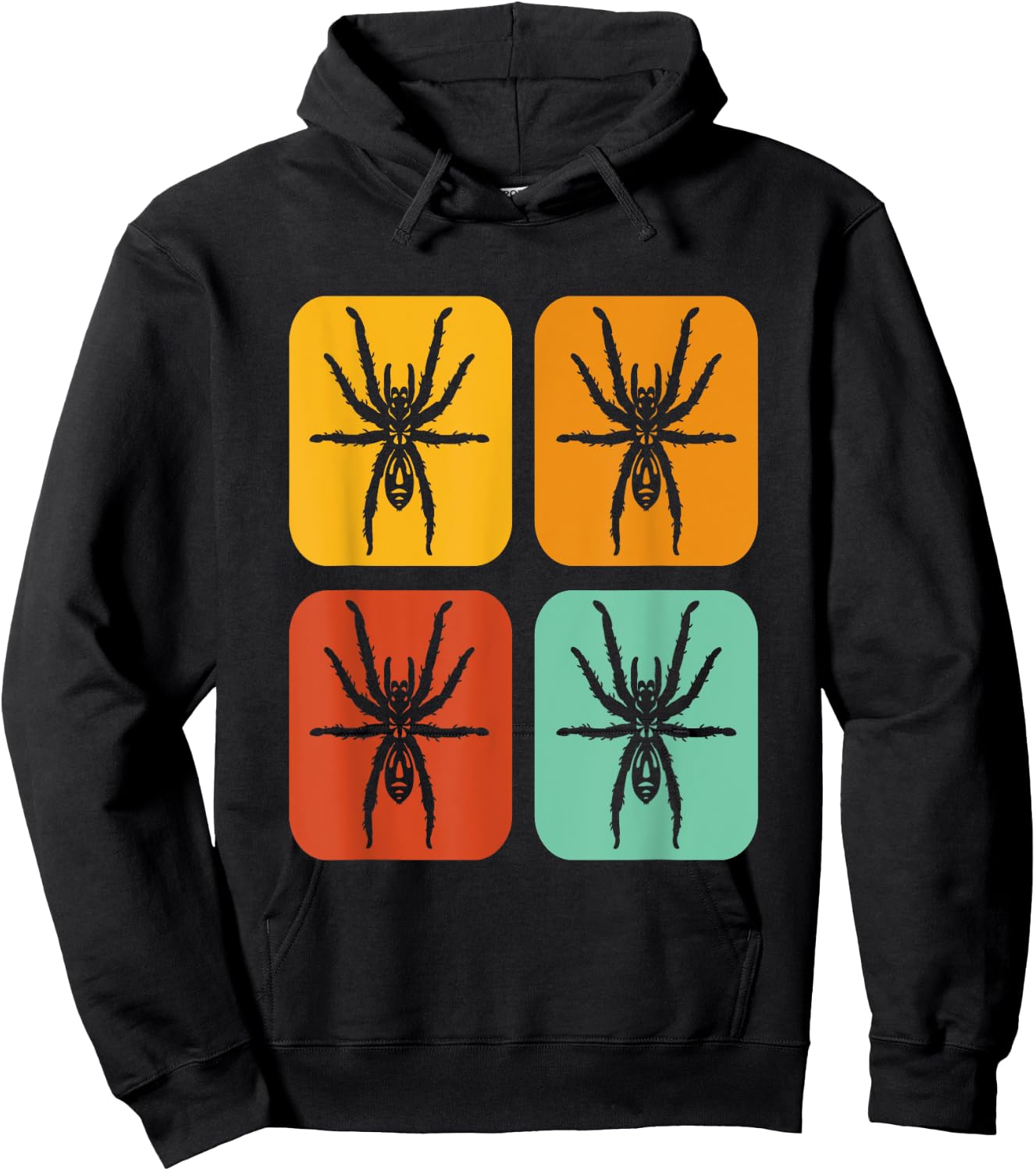 Theraphosidae Arachnid Poecilotheria Vintage Tarantula Hoodie - Hoodie | Black
