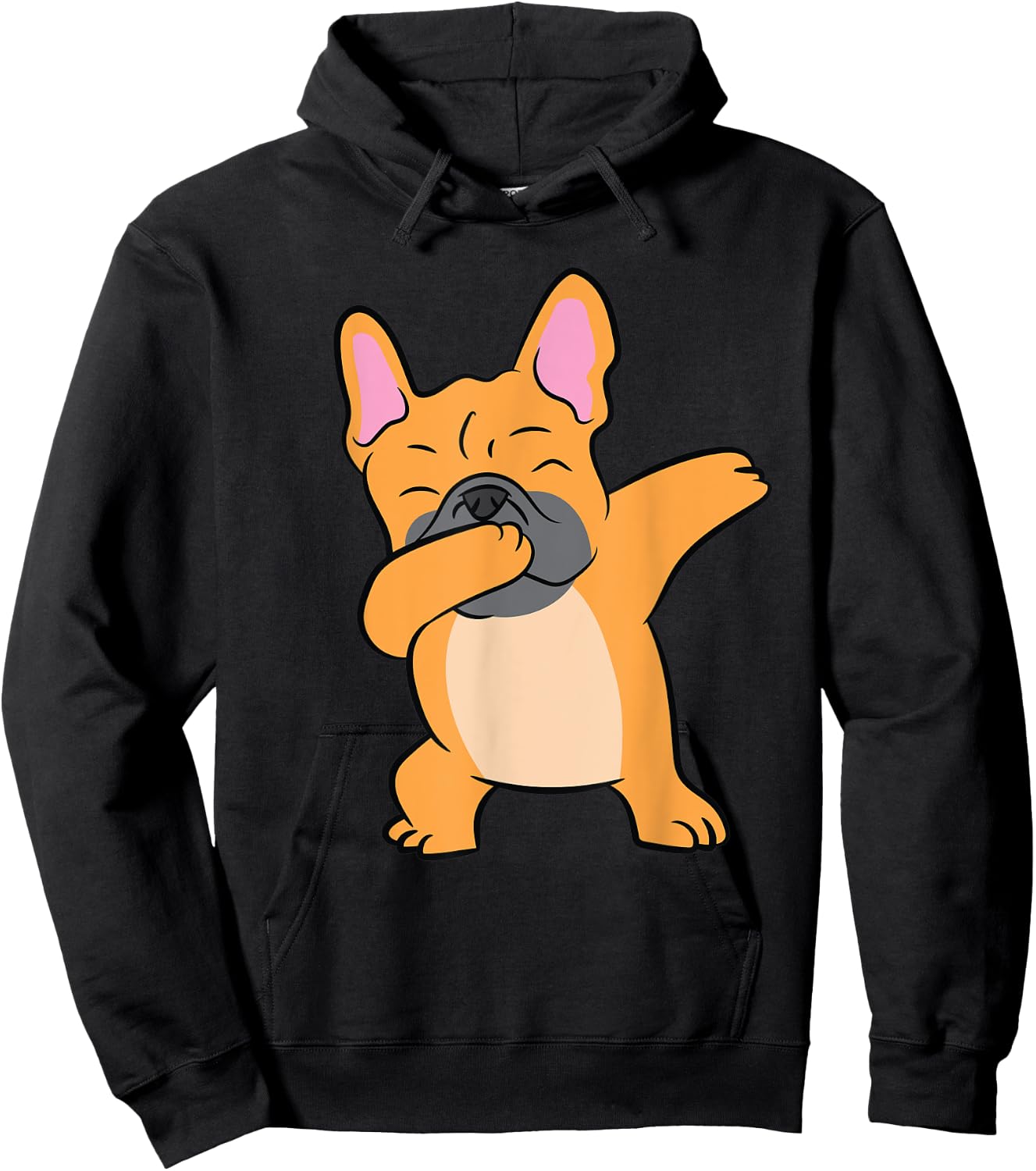Dabbing French Bulldog Dancing Puppy Dabbing Bulldog Men Women Kids Hoodie - Hoodie | Black