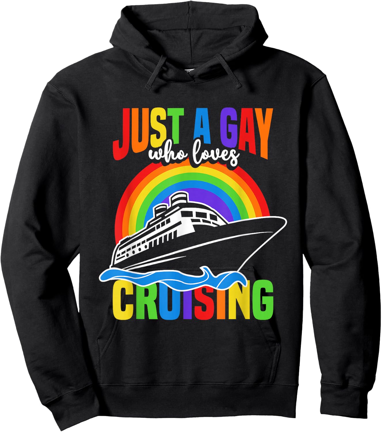 Gay Cruise Cruiseing Summer Vacation Hoodie - Hoodie | Black