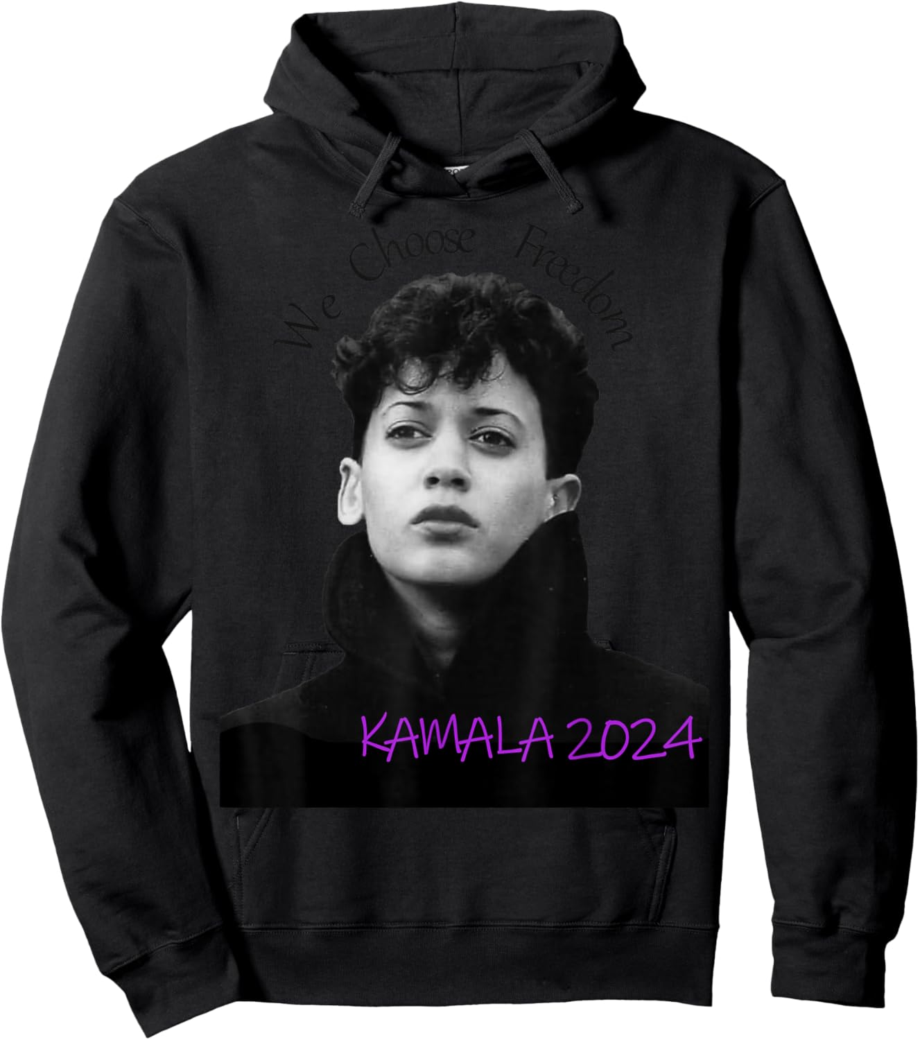 kamala Harris 2024 We Choose Freedom Hoodie - Hoodie | Black