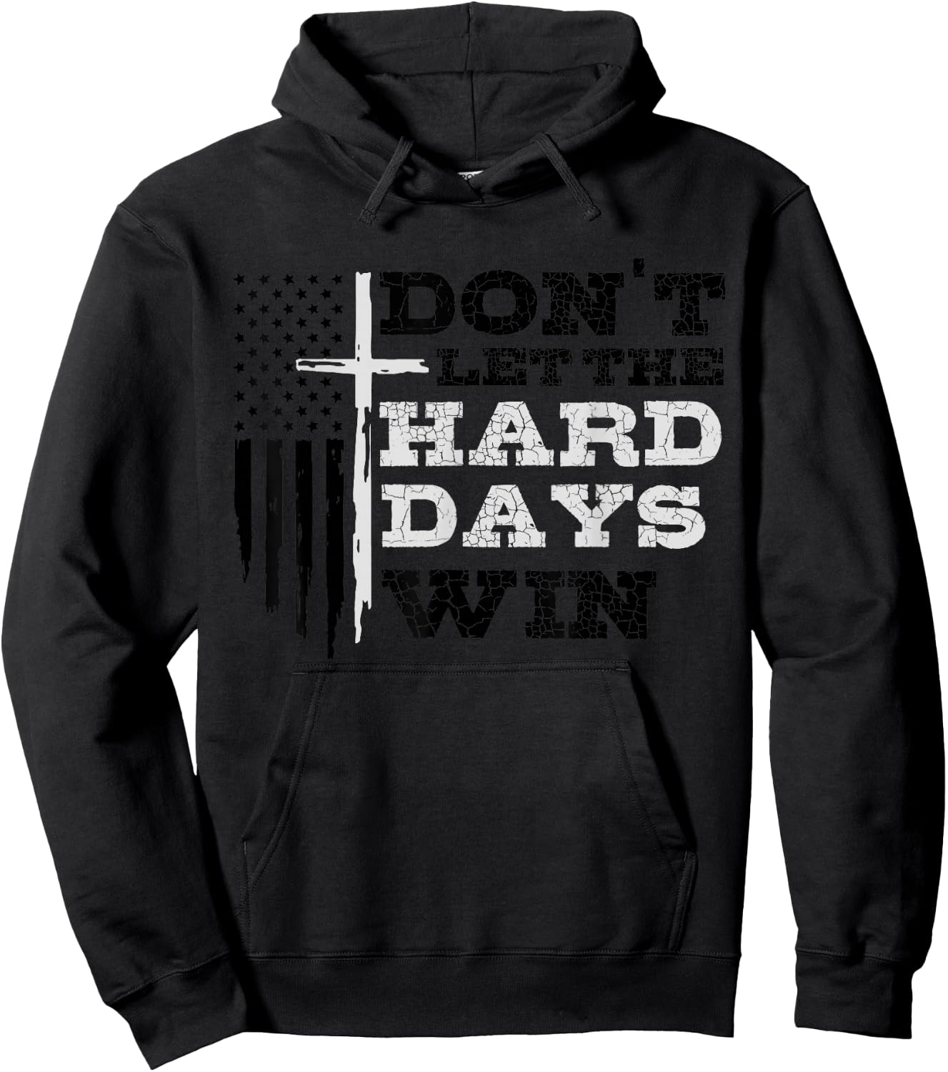 Don't Let The Hard Days Win Men Inspirational Mental Health Hoodie - Hoodie | Black