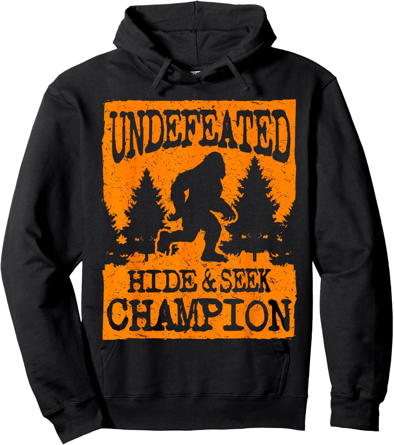 Cool Undefeated Big Foot Hide & Seek Champion Gift Hoodie - Hoodie | Black