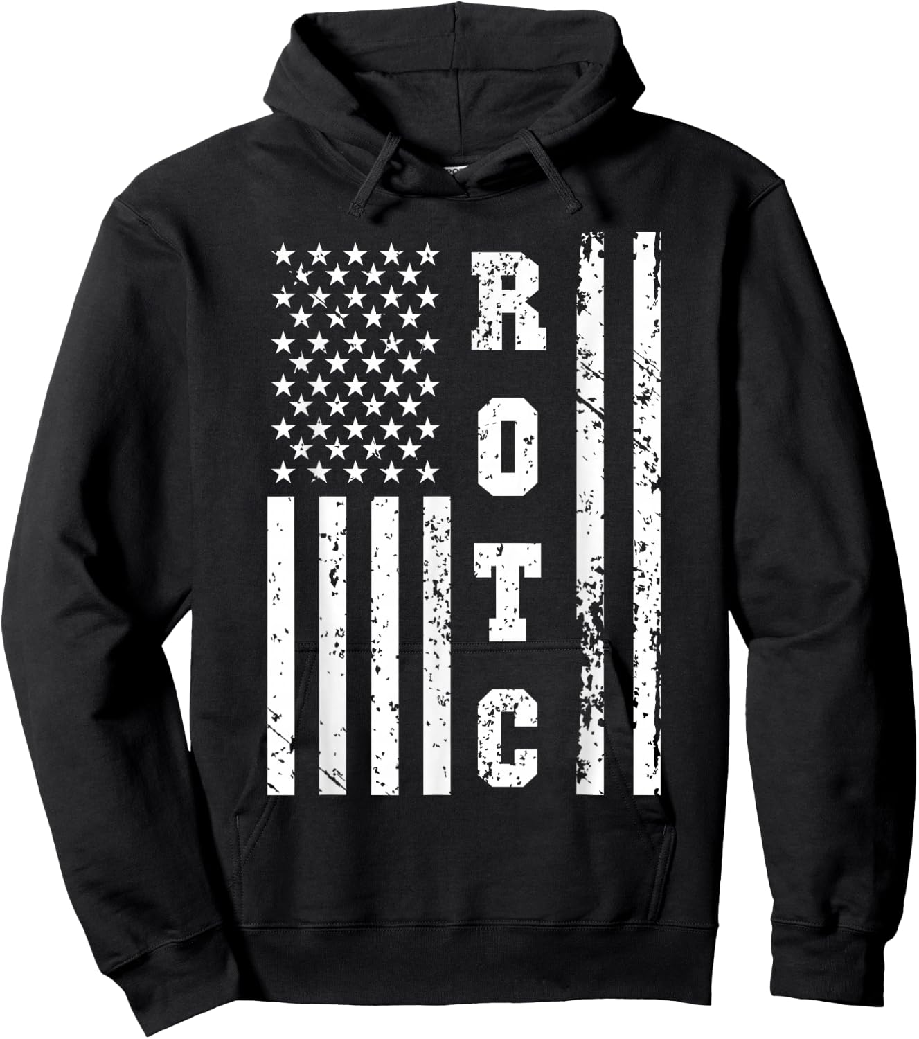 ROTC United States ROT Corps w US Flag Hoodie - Hoodie | Black