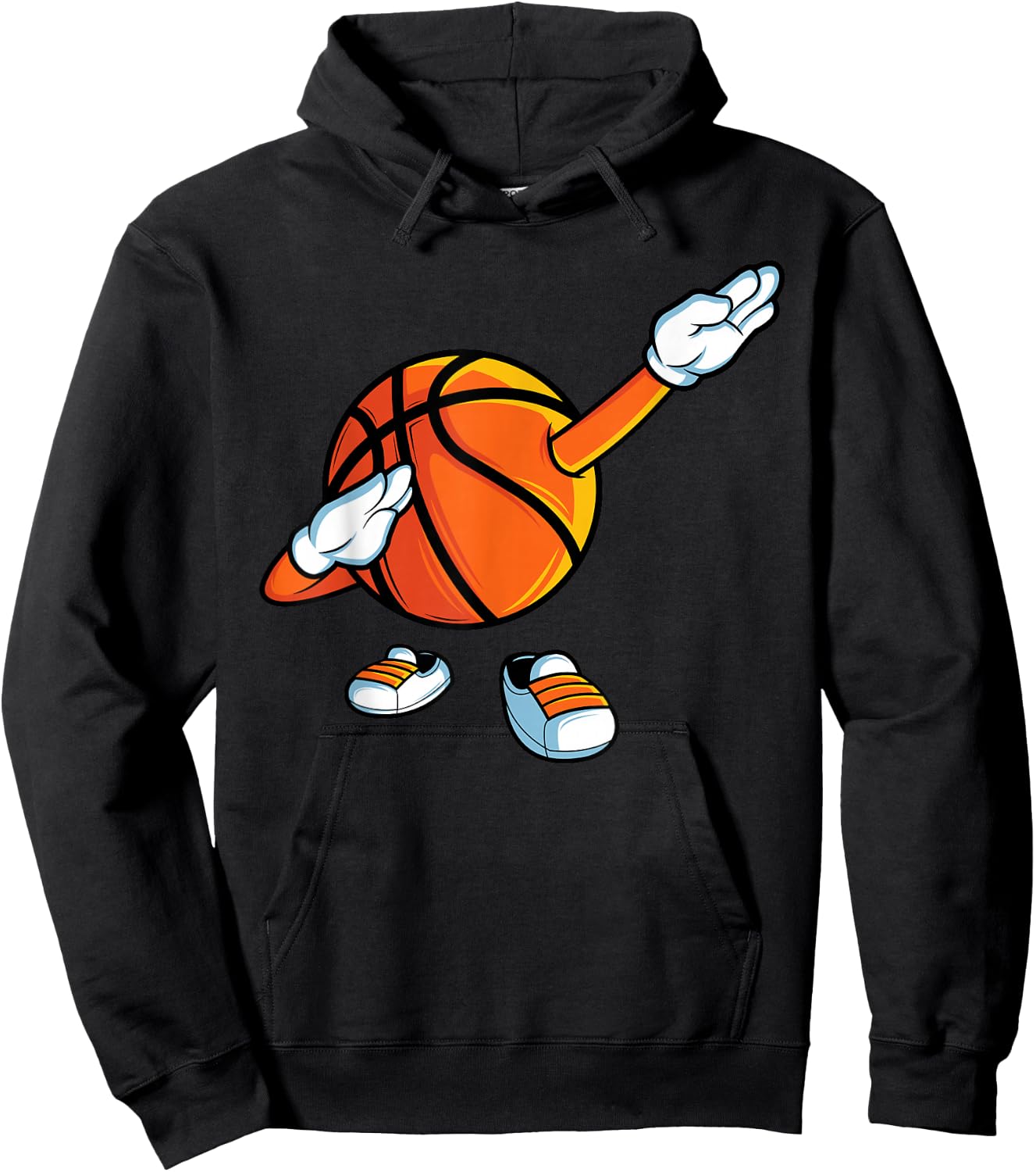 Funny Dabbing Basketball Dancing Ball Game in Shoes for Boys Hoodie - Hoodie | Black