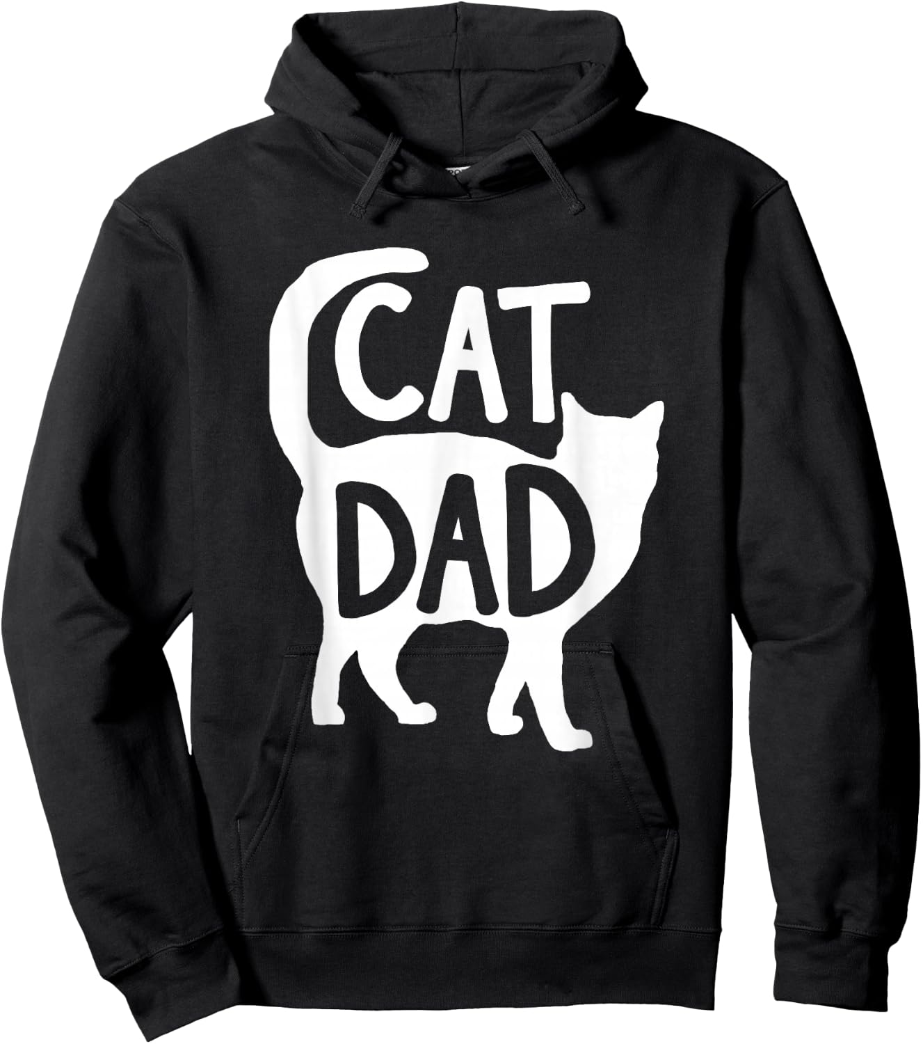 Best Cat Dad Fathers Day Men Kitty Daddy Papa Christmas Meow Hoodie - Hoodie | Black