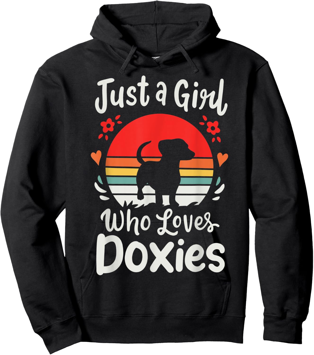 Dachshund Doxie Just a Girl Who Loves Doxies Hoodie - Hoodie | Black