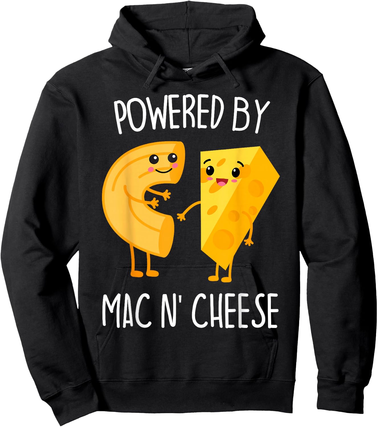 Powered by Mac n Cheese Hoodie - Hoodie | Black
