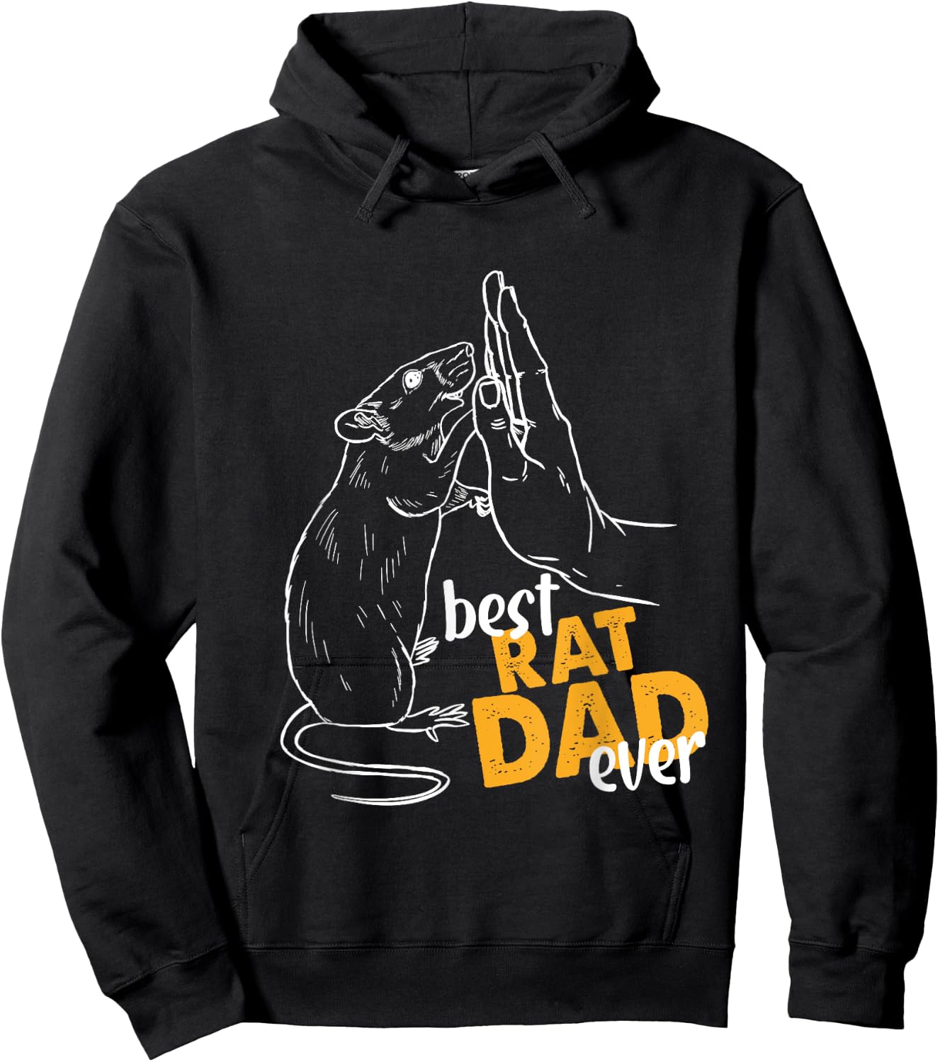 Rat Gifts For Rat Lovers Dad Gifts Best Rat Dad Ever Hoodie - Hoodie | Black