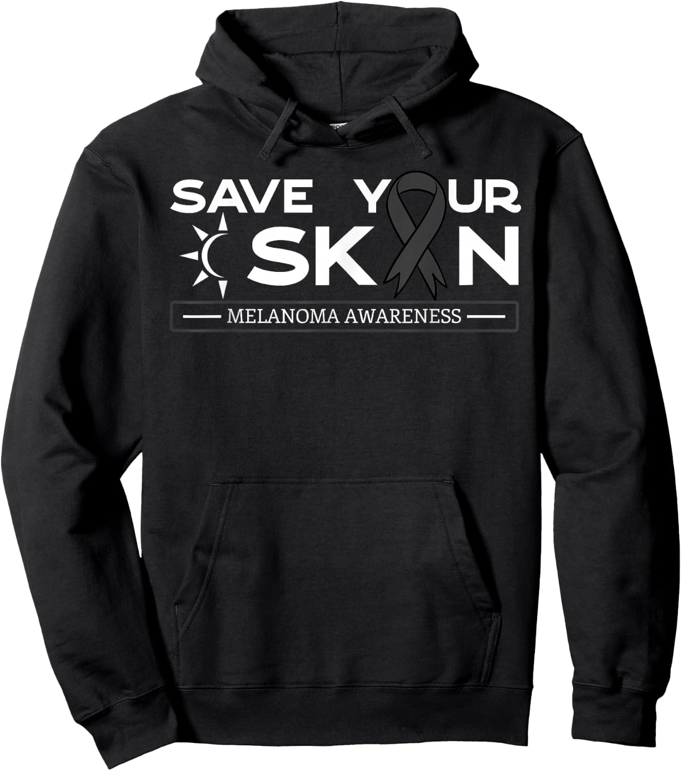 Save Your Skin Melanoma Awareness Melanoma Awareness Hoodie - Hoodie | Black