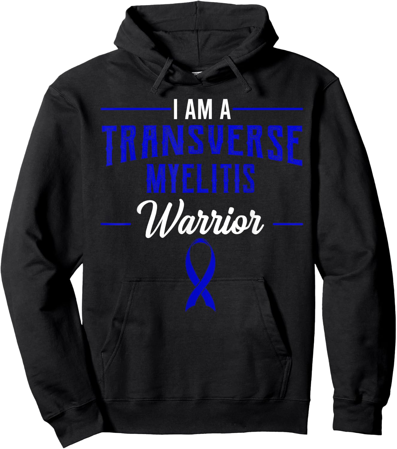Transverse Myelitis Warrior Inflammatory Disease Spinal Cord Hoodie - Hoodie | Black