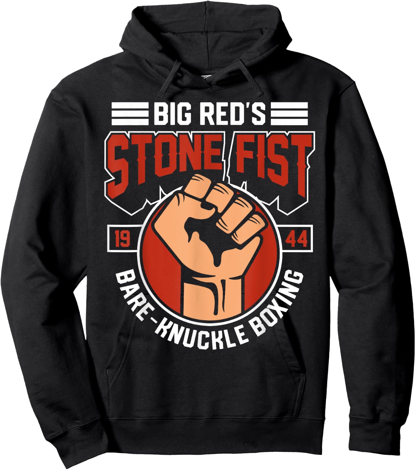 Bare-Knuckle Boxing Club Fighter Training Gym Stone Fist Hoodie - Hoodie | Black