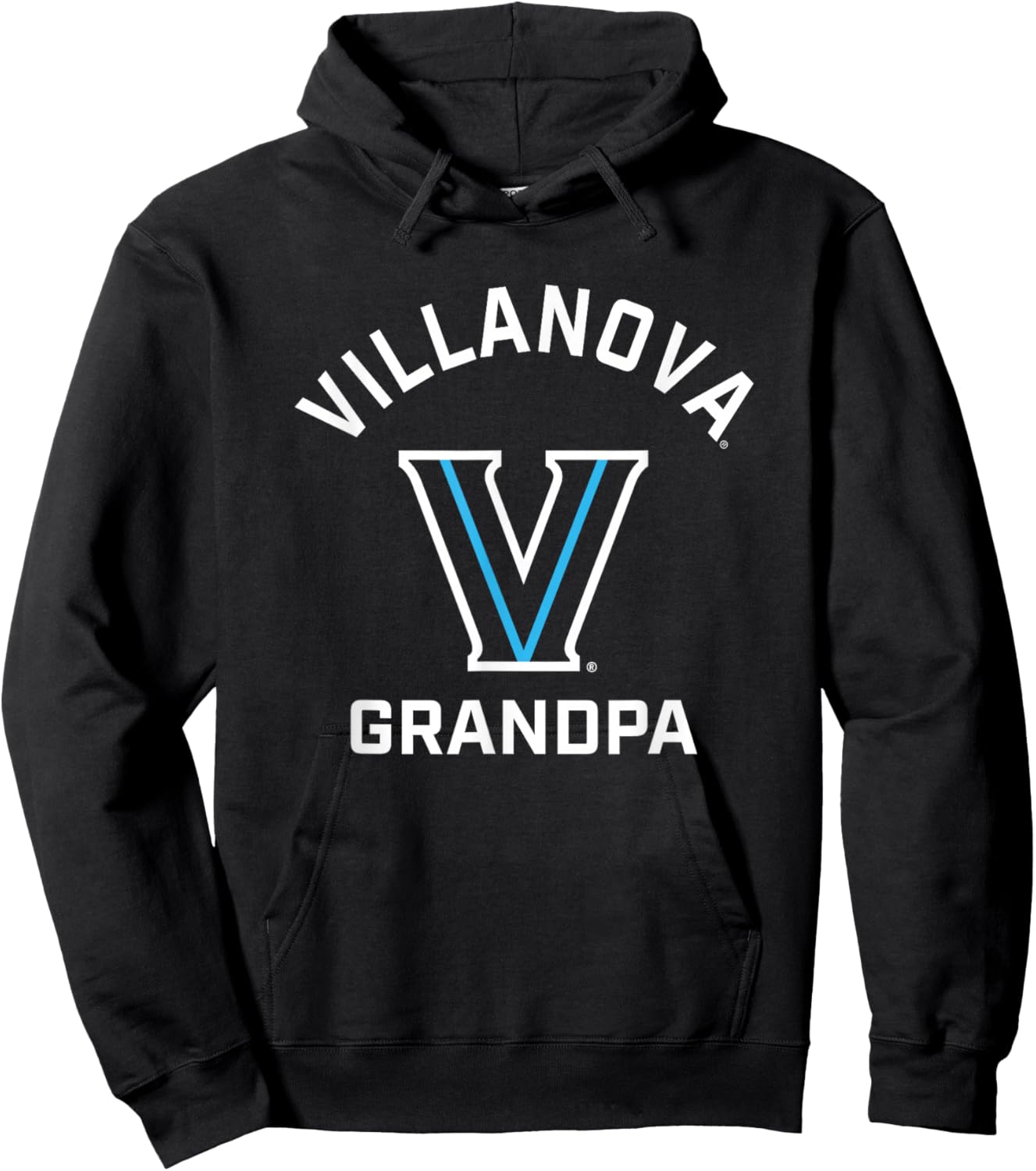 Villanova University Wildcats Arched Grandpa Hoodie - Hoodie | Black