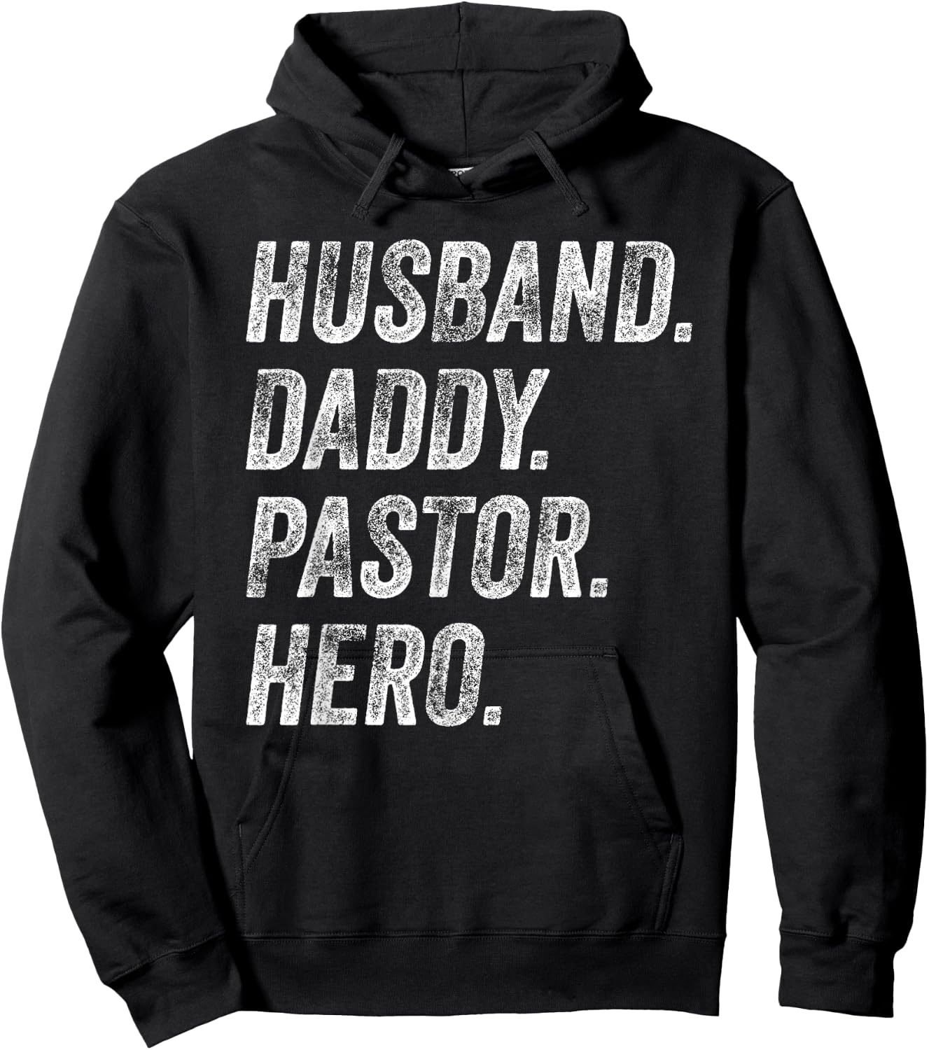 Funny Husband Daddy Pastor Appreciation Gift Preacher Men Hoodie - Hoodie | Black
