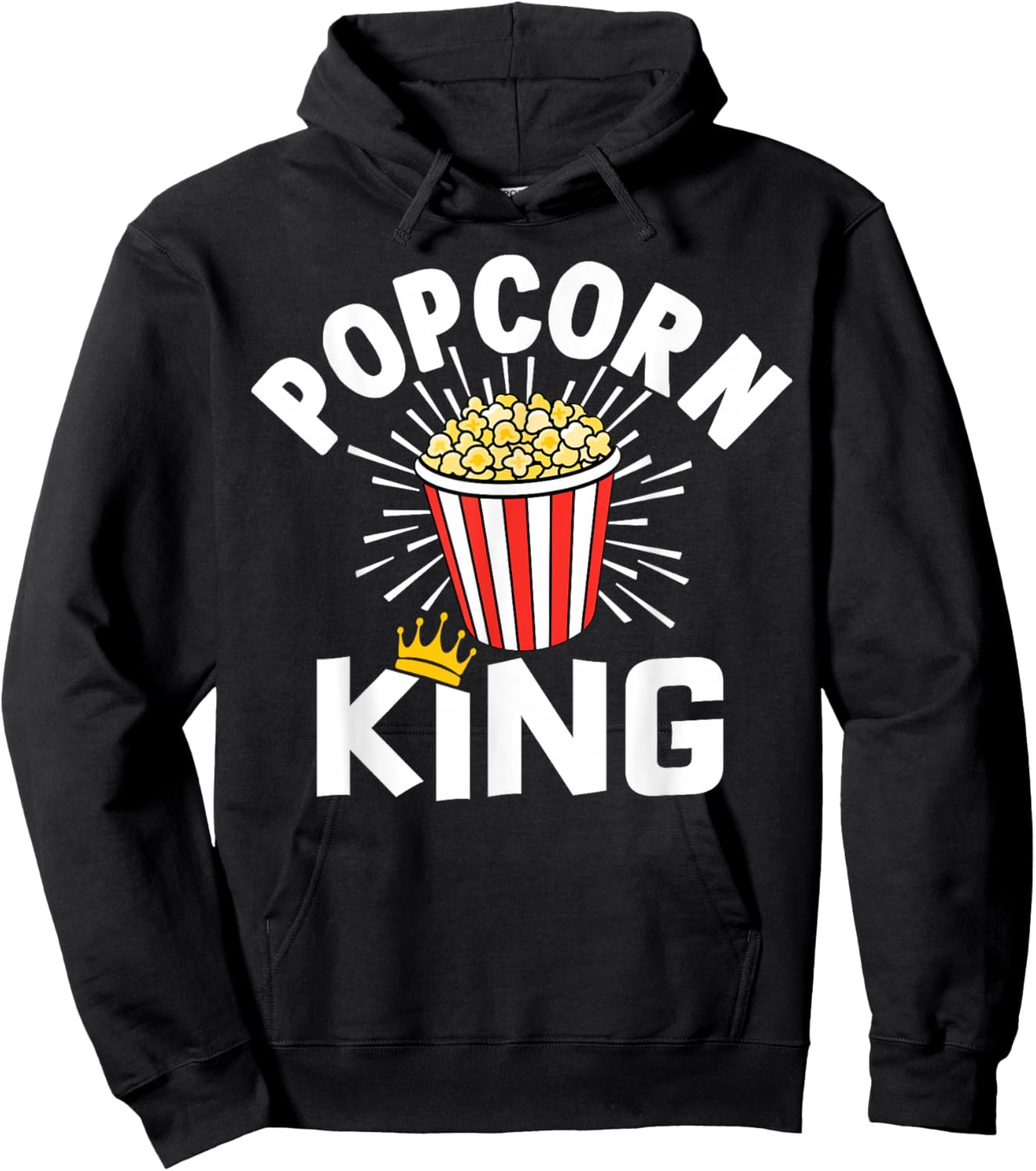 Popcorn King Cinema Movie Snack Hoodie - Hoodie | Black