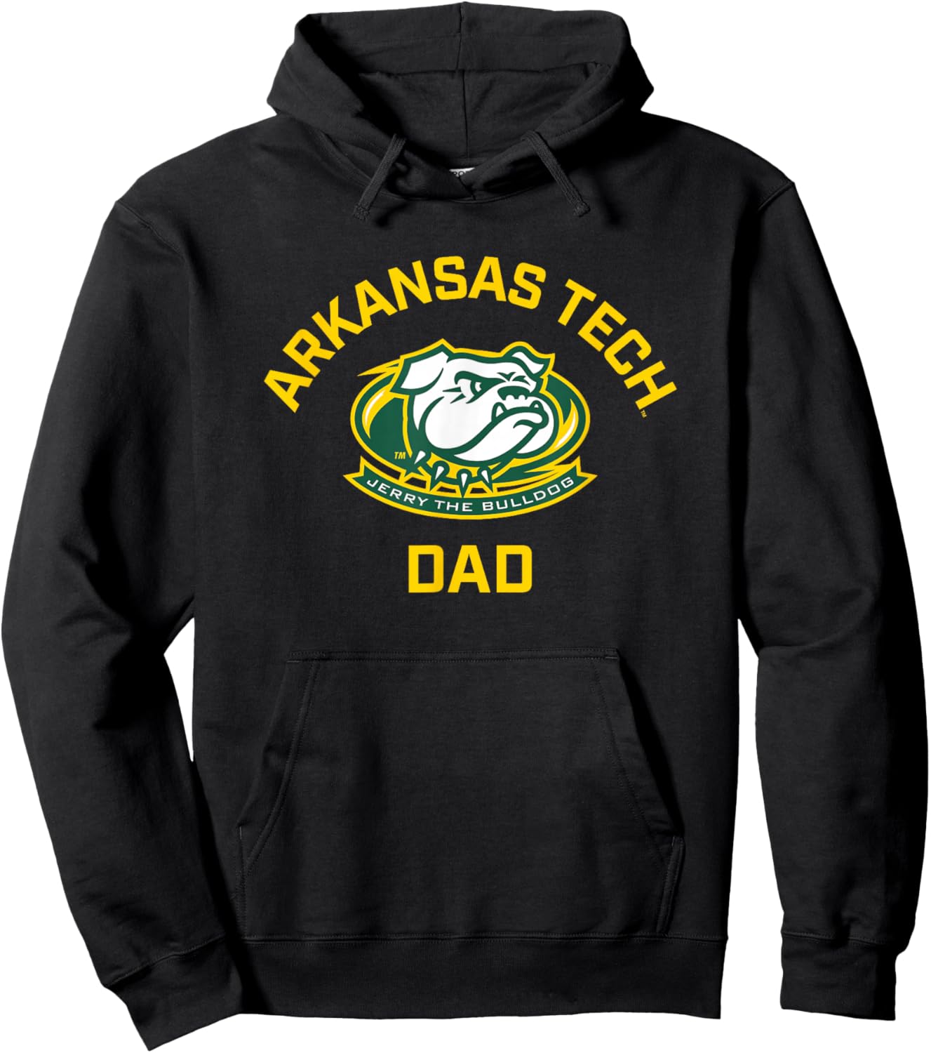 Arkansas Tech University ATU Wonder Boys Arched Dad Hoodie - Hoodie | Black