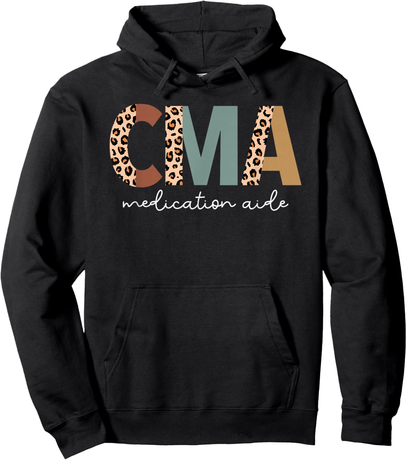 Certified Medication Aide Cute Med Aide Appreciation Hoodie - Hoodie | Black