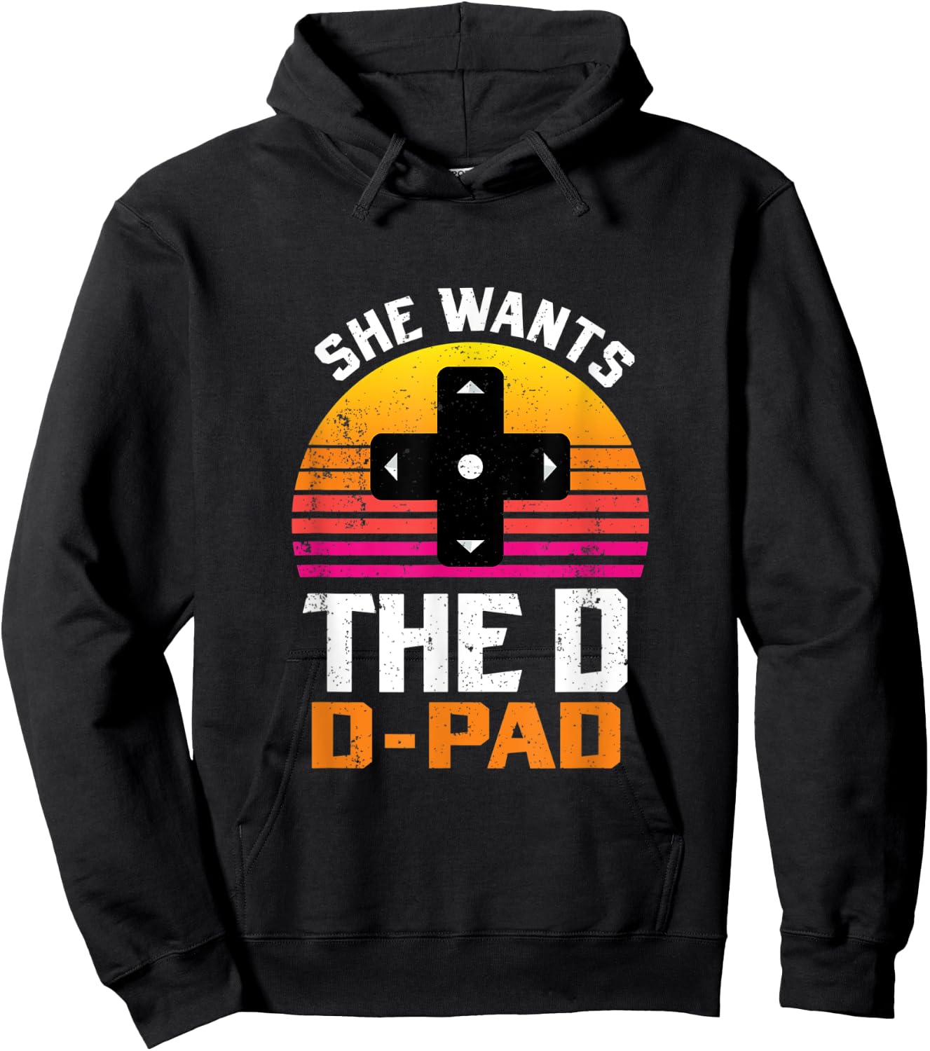 She Wants the D D-Pad 90s Video Game Console Hoodie - Hoodie | Black