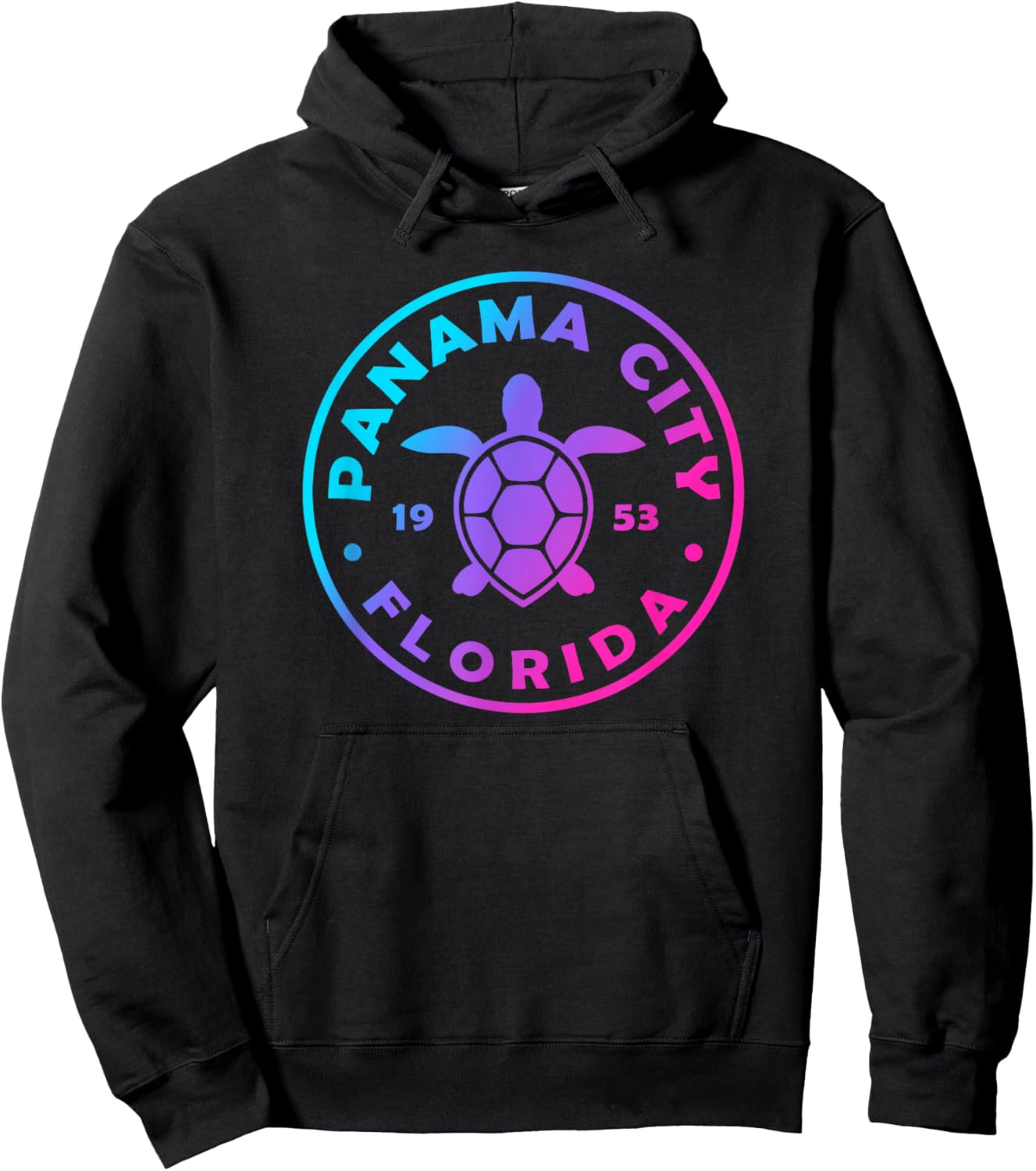 Panama City Florida Sea Turtle Tie Dye Beach Vacation Kids Hoodie - Hoodie | Black