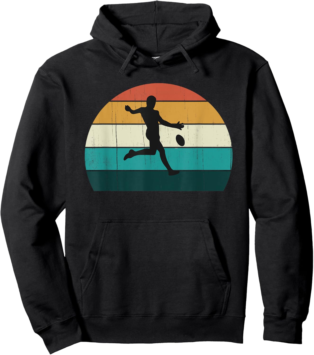 Retro Aussie Football Gift - Australian Rules Footy Lovers Hoodie - Hoodie | Black