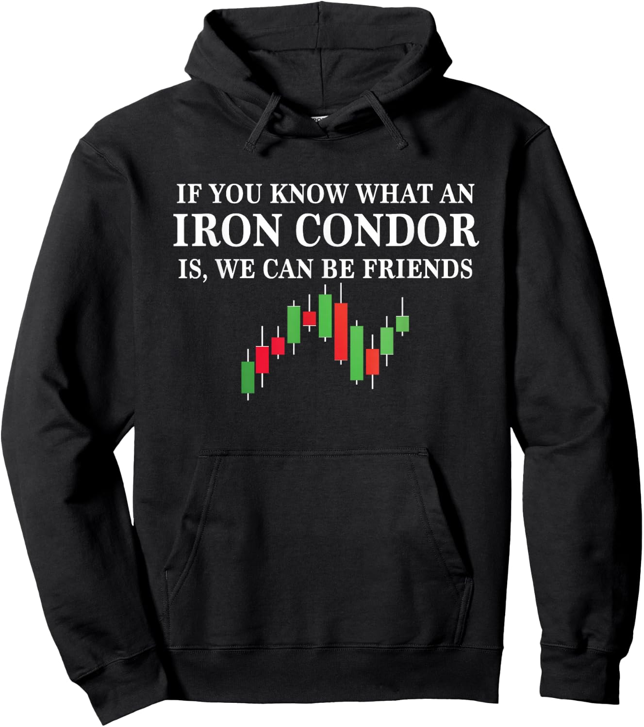 Iron Condor options trading funny day trader gamestonk Hoodie - Hoodie | Black