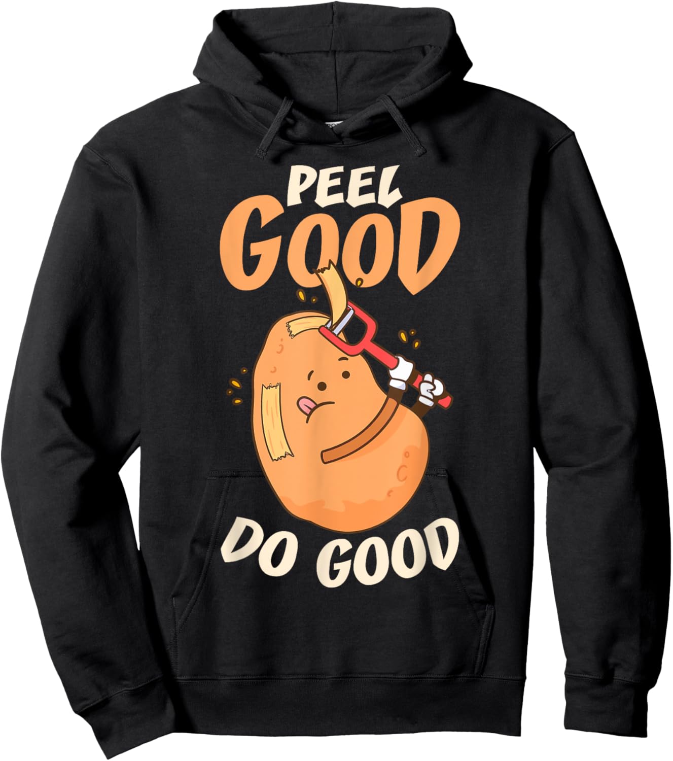 Funny Potato Peeler Hand Hoodie - Hoodie | Black