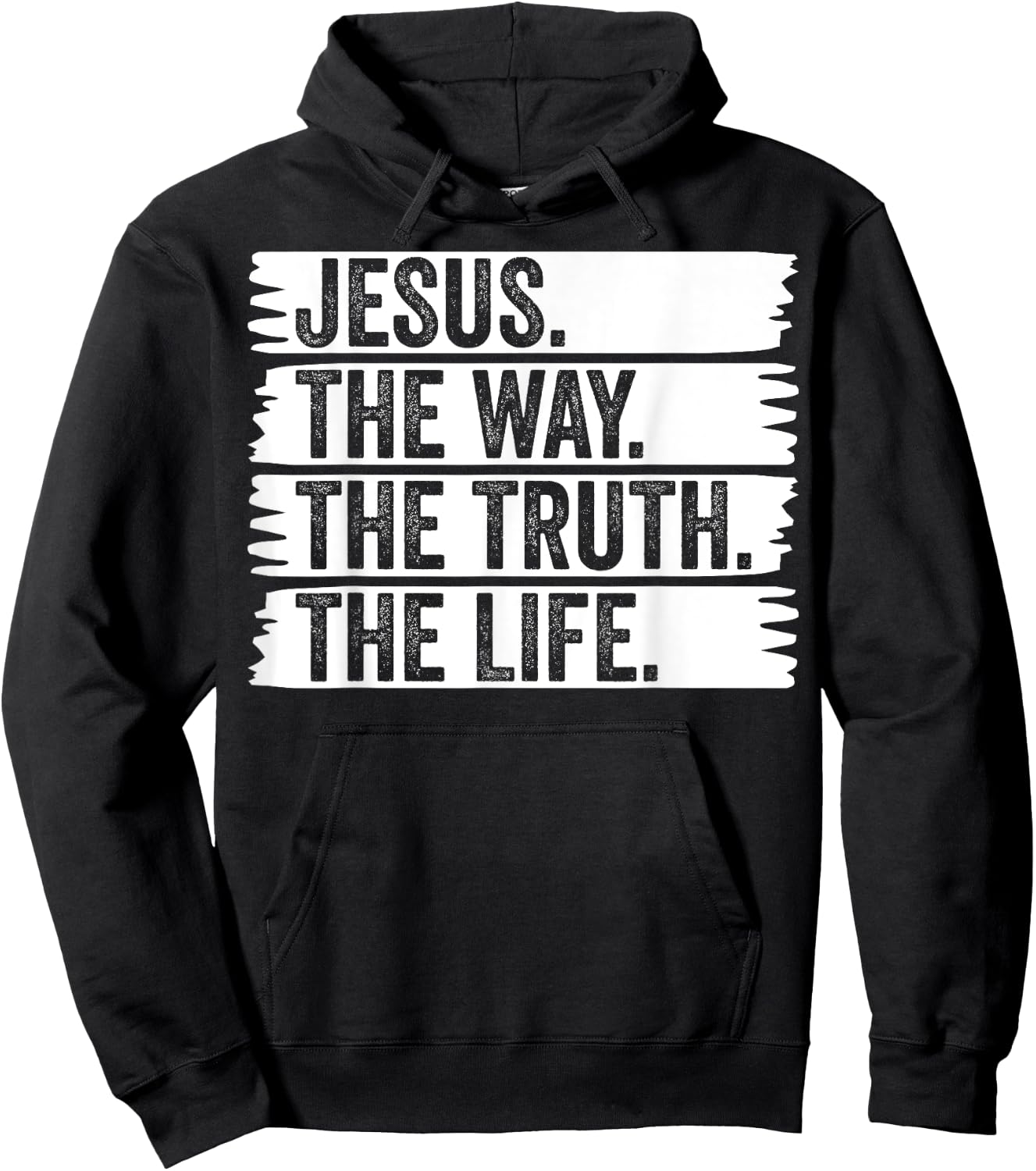 Jesus The Way Truth Life Christian Worship Christ Follower Hoodie - Hoodie | Black