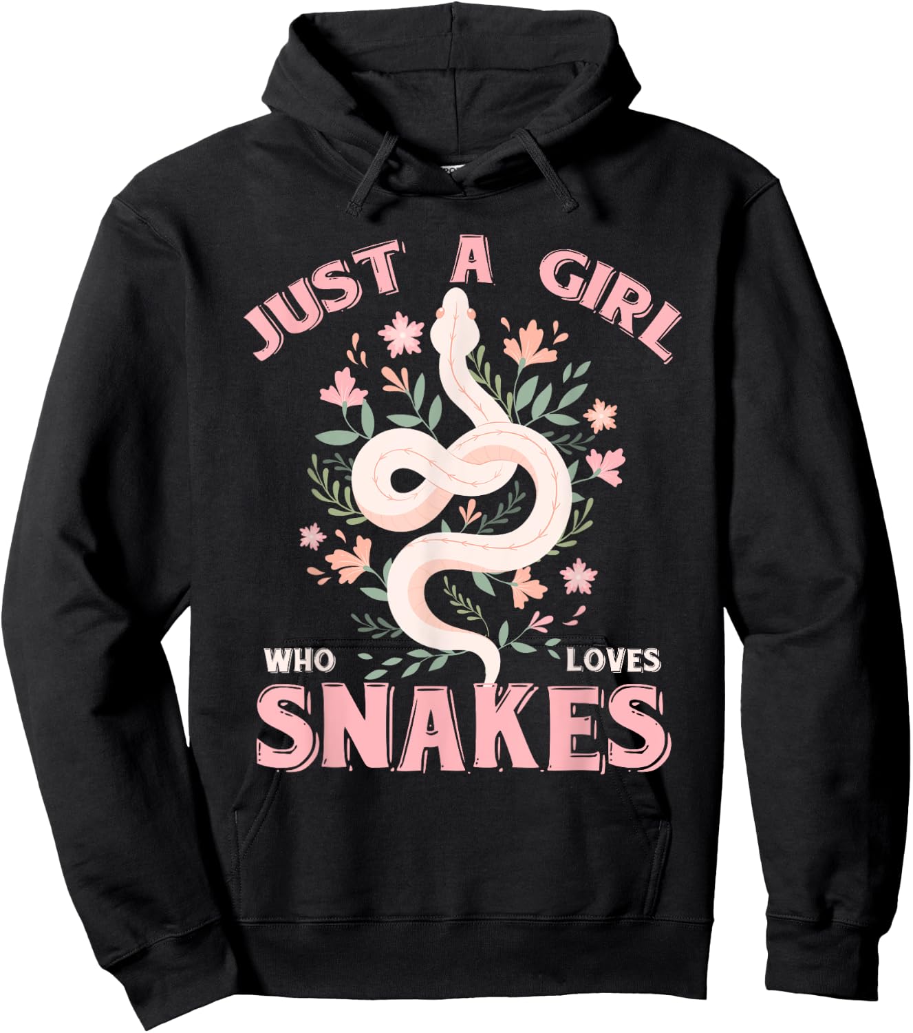 Just A Girl Who Loves Snakes Hoodie - Hoodie | Black