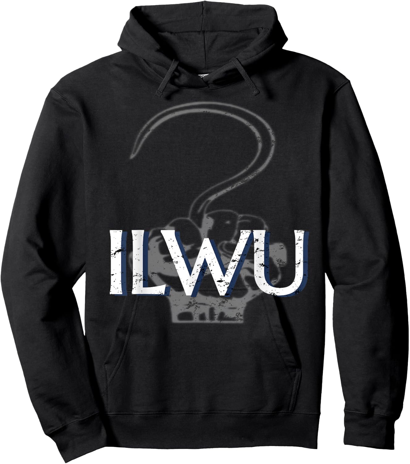 ILWU Longshoreman Cargo Hook Fist Hoodie - Hoodie | Black