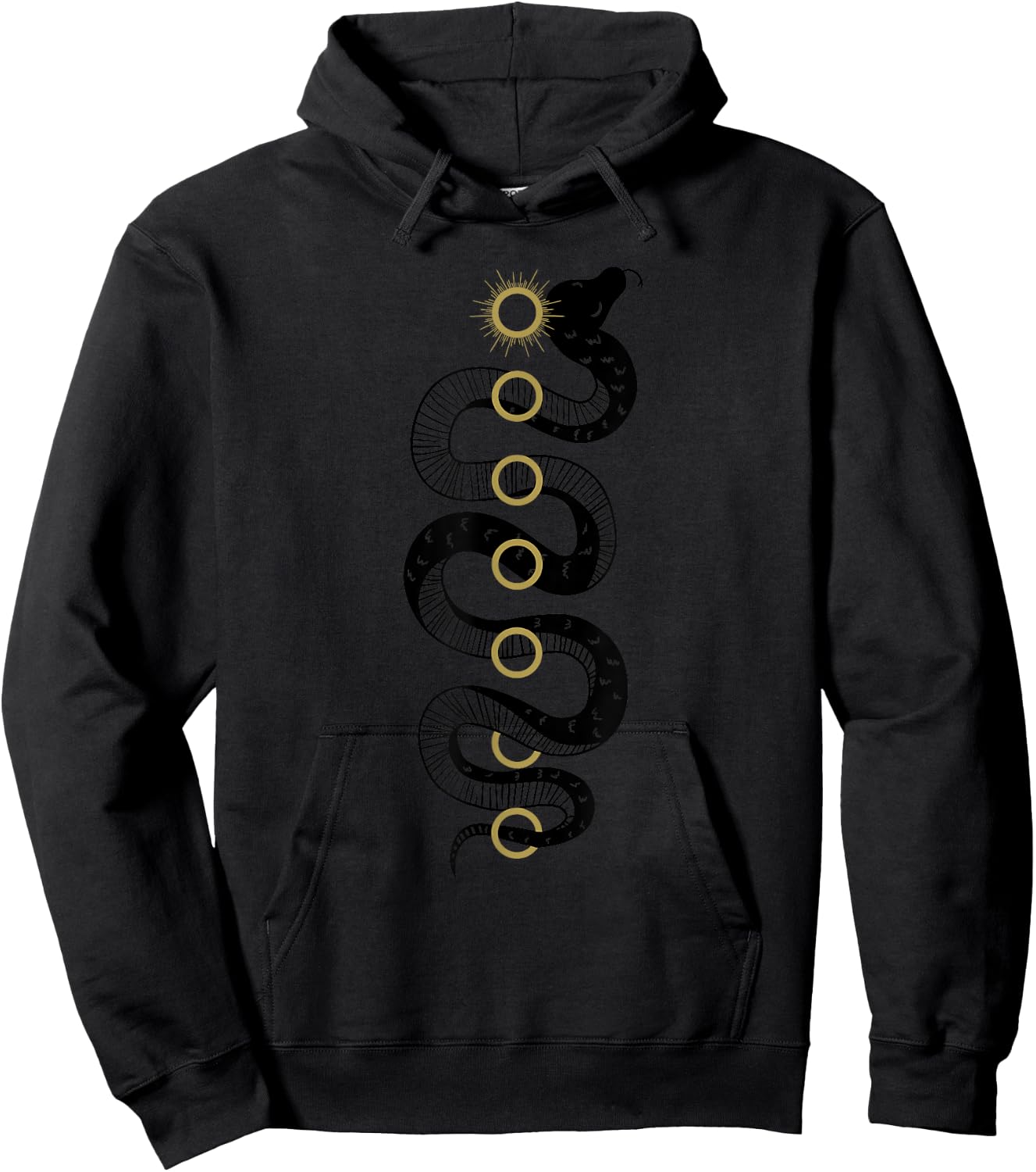 Chakra Snake Sun Vintage Kundalini Hinduism Yoga Lover Gift Hoodie - Hoodie | Black