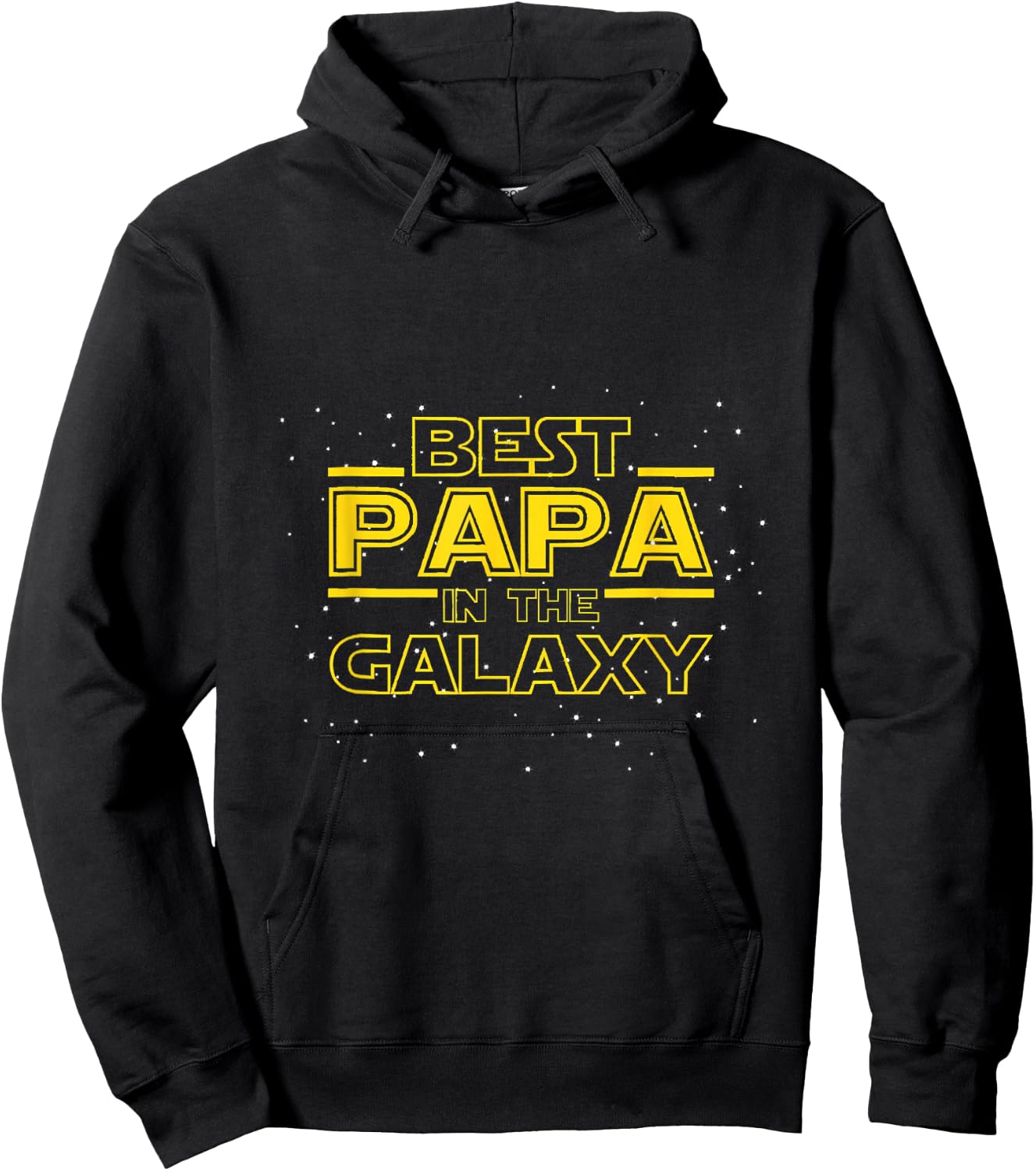 Grandpa Shirt Gift Papa, Best Papa in the Galaxy Hoodie - Hoodie | Black