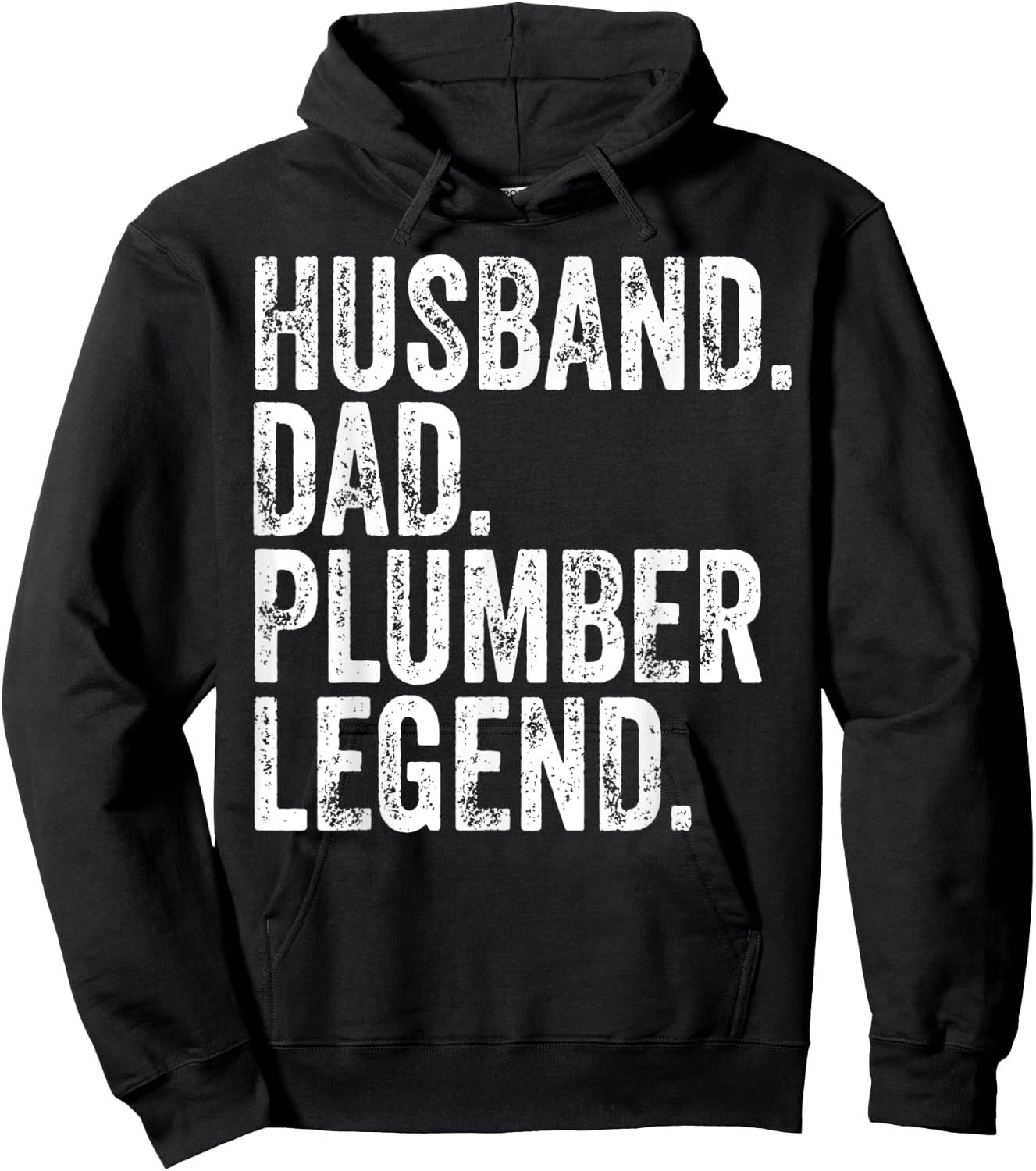 Funny Father's Day Shirt Husband Dad Plumber Legend Hoodie - Hoodie | Black