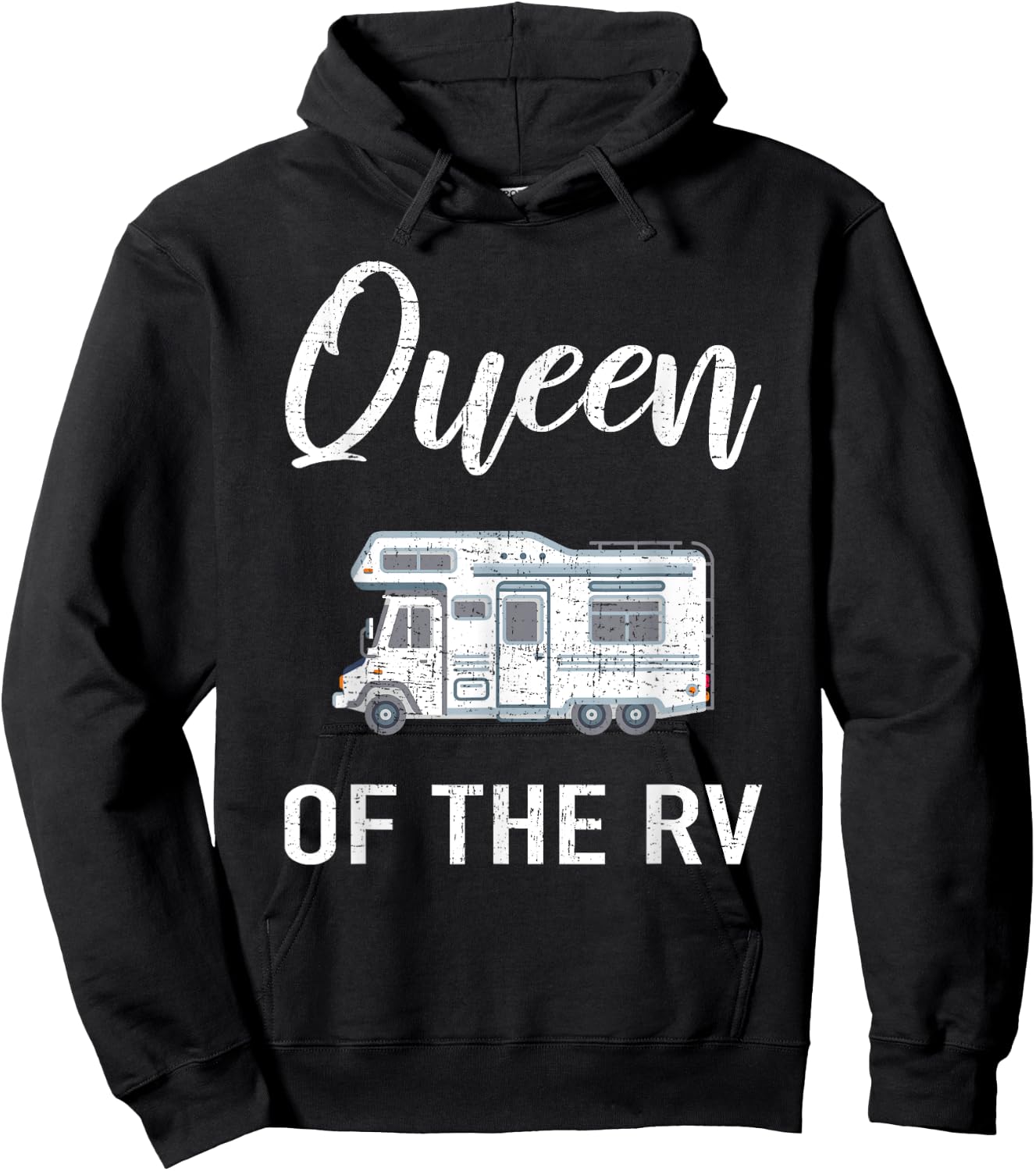 Queen of the RV Camping Hoodie - Hoodie | Black
