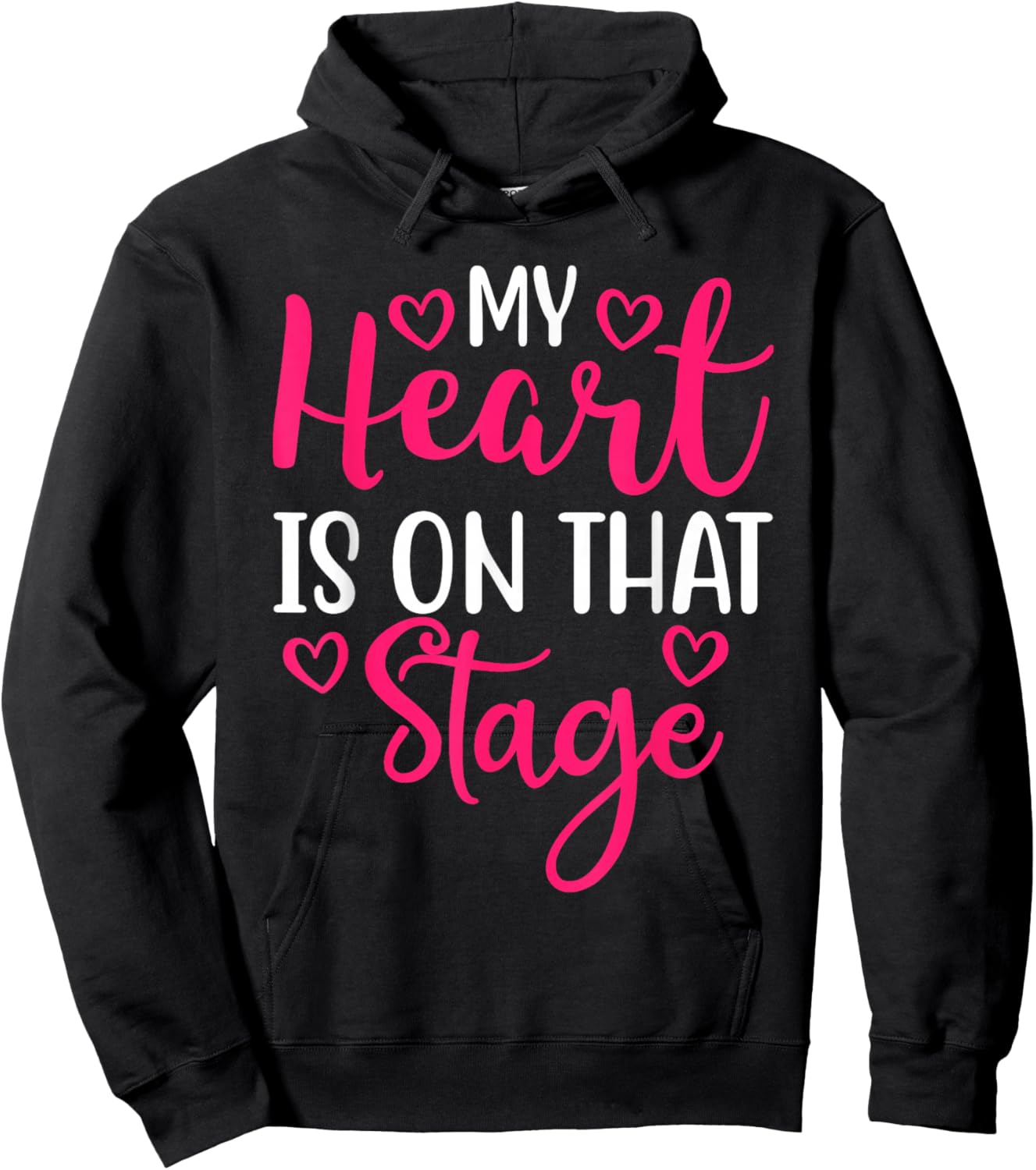 Dance Mom My Heart Is On That Stage Hoodie - Hoodie | Black