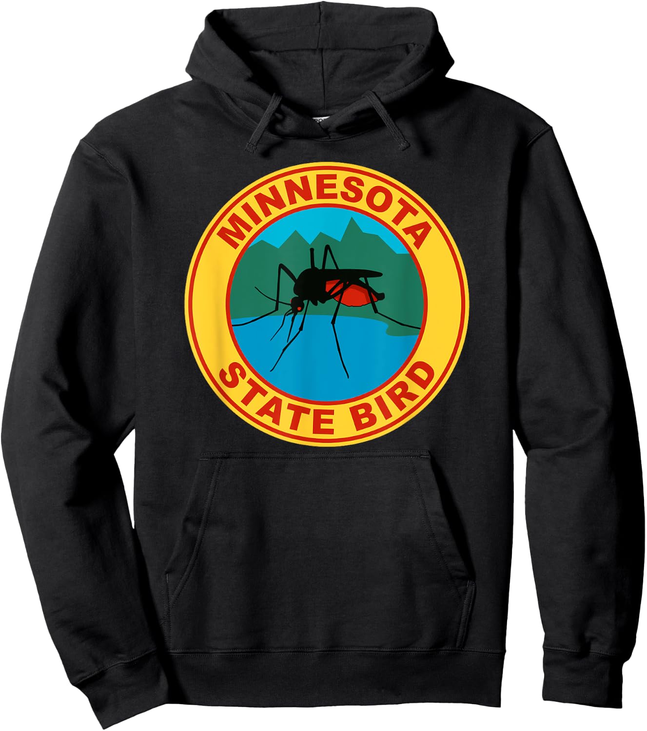 Funny Minnesota Mosquito State Bird Hoodie - Hoodie | Black