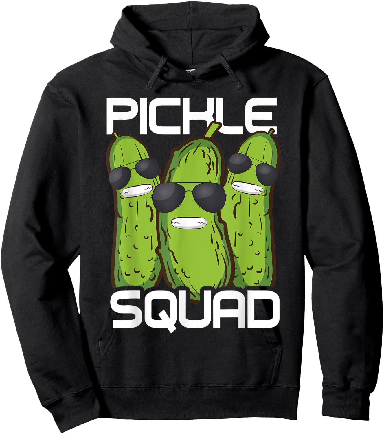 Funny Pickle Squad Novelty Gift Men Kids Big Dill Gang Lover Hoodie - Hoodie | Black