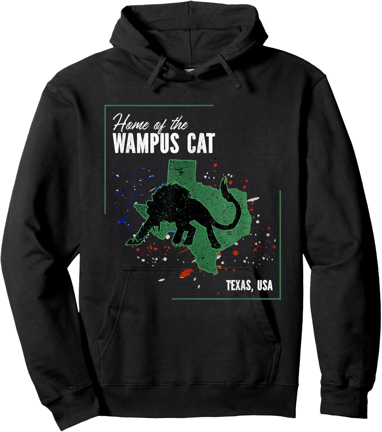 Texas - Cryptids Home of the Wampus Cat Women Kids Hoodie - Hoodie | Black