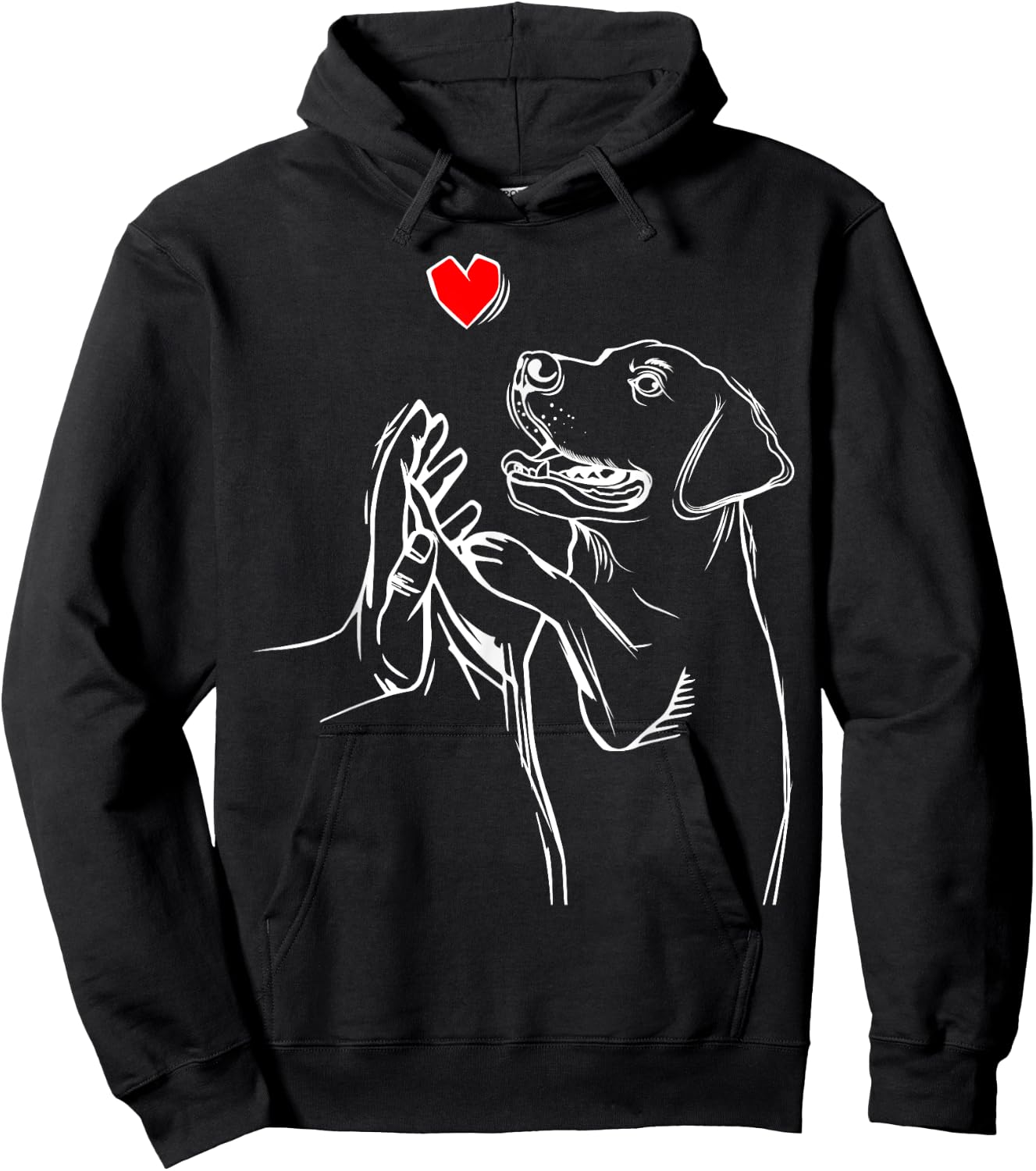 Labrador Retriever Love Golden Black Lab Dad Mom Hoodie - Hoodie | Black