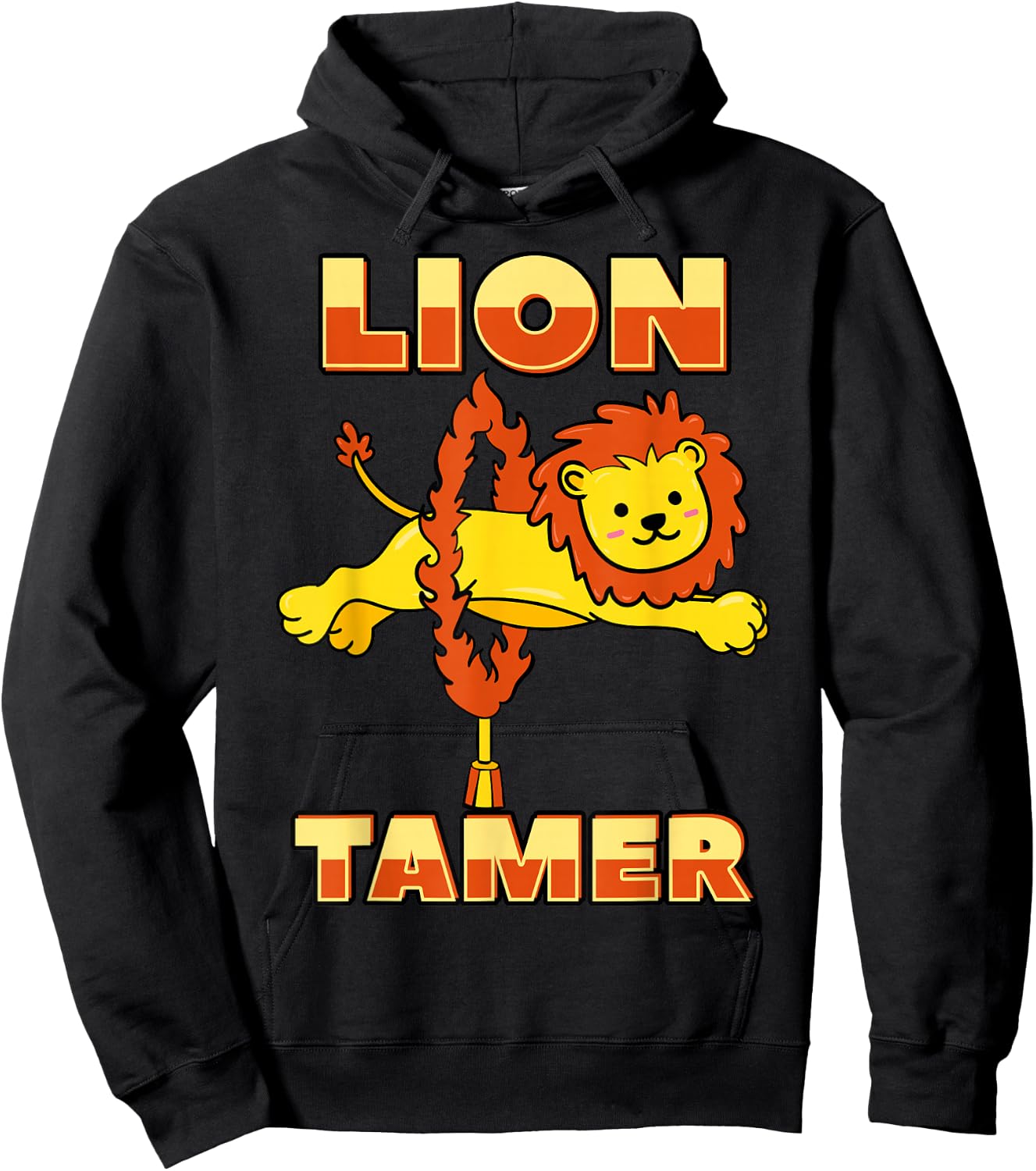 Lion Tamer Carnival Performances Circus Skills Exhibitions Hoodie - Hoodie | Black