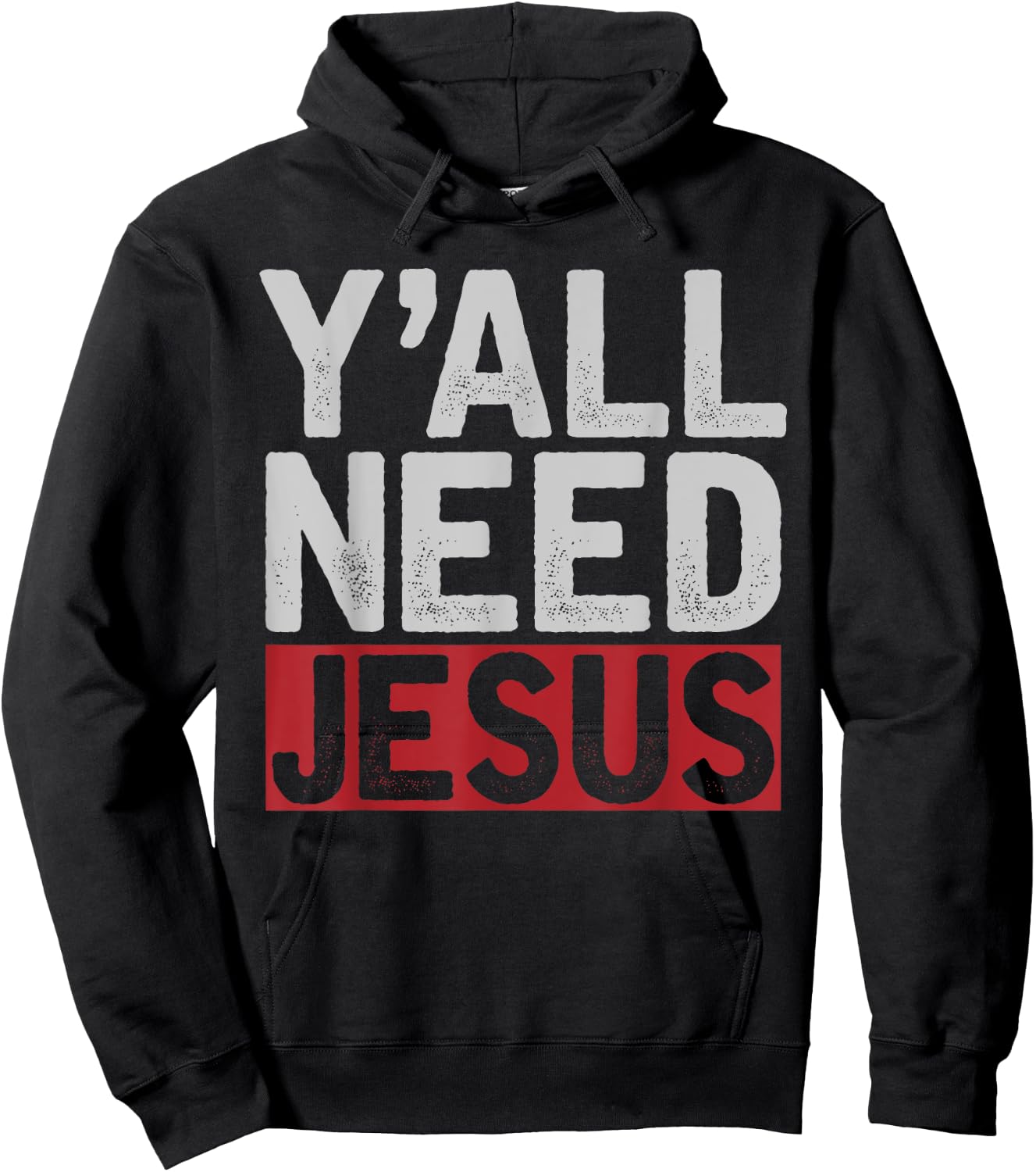 Funny Jesus Christ Devotee Christian Lord Yall Need Jesus Hoodie - Hoodie | Black