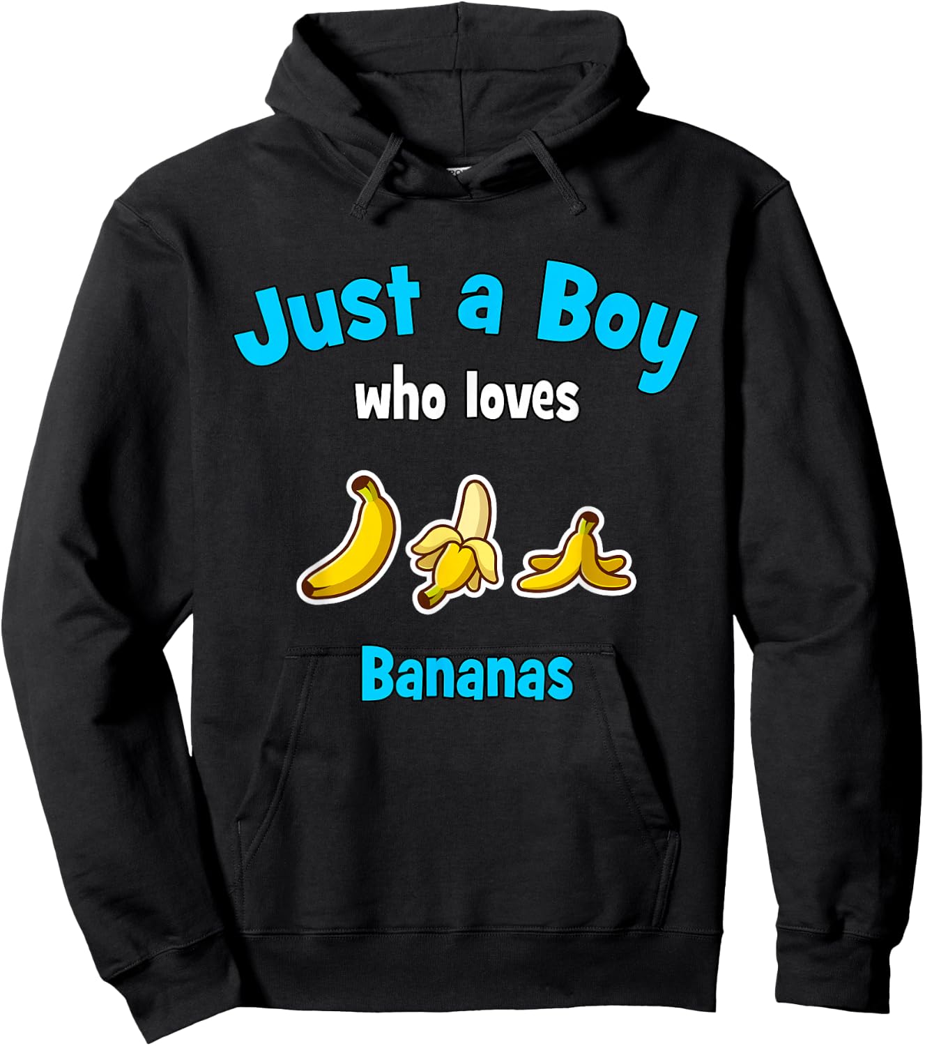 Banana Shirt for Boys | Children's Banana Hoodie - Hoodie | Black