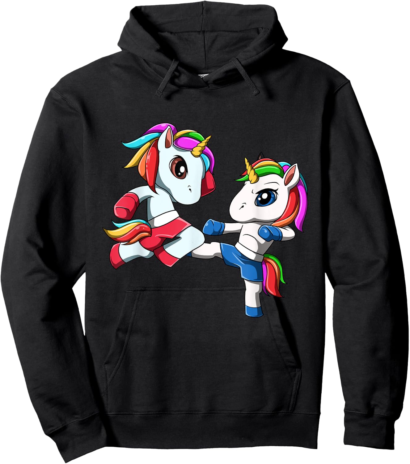Unicorn Muay Thai - Thai Boxing and Kickboxing Gift Hoodie - Hoodie | Black